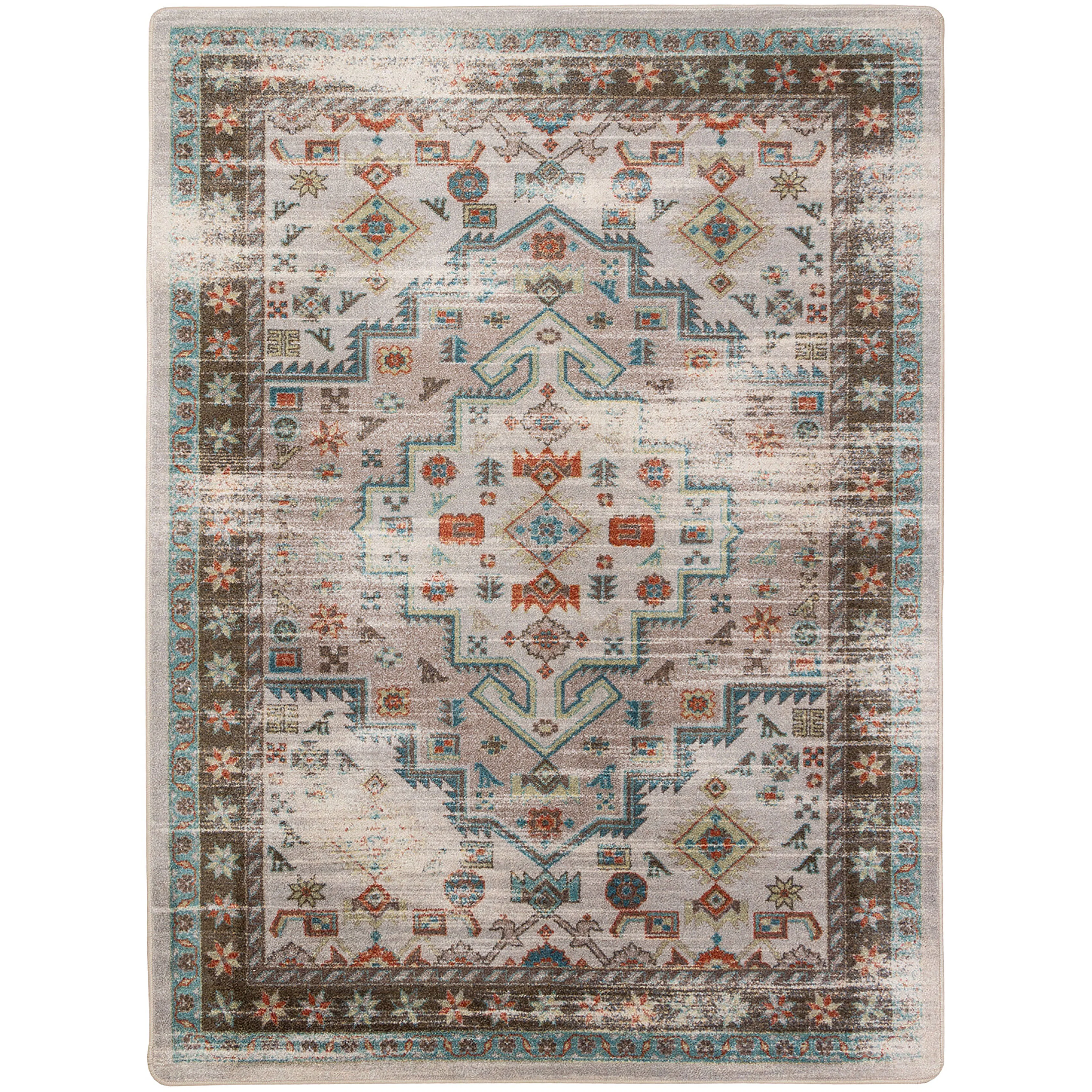 Unique Persian Version OKA Rug – Light Distressed Safe