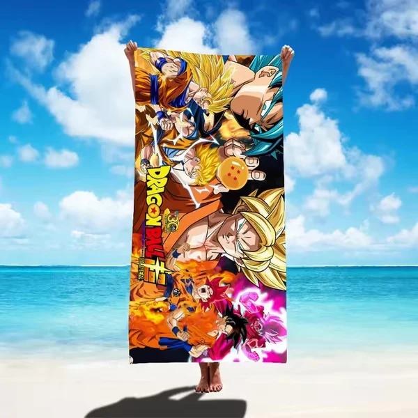 Optimized Dragon Ball Z Towel for Kids amp Adults – Beach Bath amp Gym Anime Towel Superior
