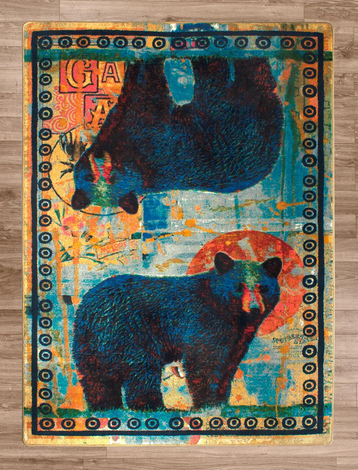 Fine Crafted Ruiz Bear Pair Rug – Collage Responsible