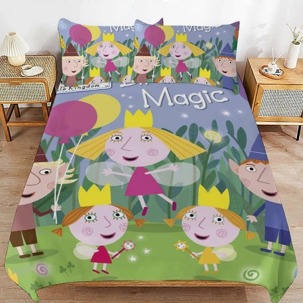 World-Class Ben and Holly s Little Kingdom Duvet Cover – Kids Bedroom Decor Gift Unique