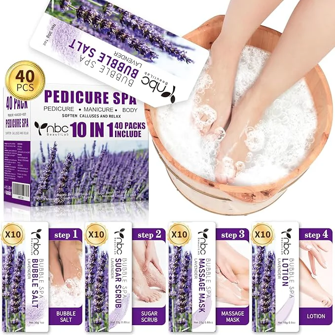 Verified 40 PCS Foot Soak Pedicure Kit Foot Soak Set Secure