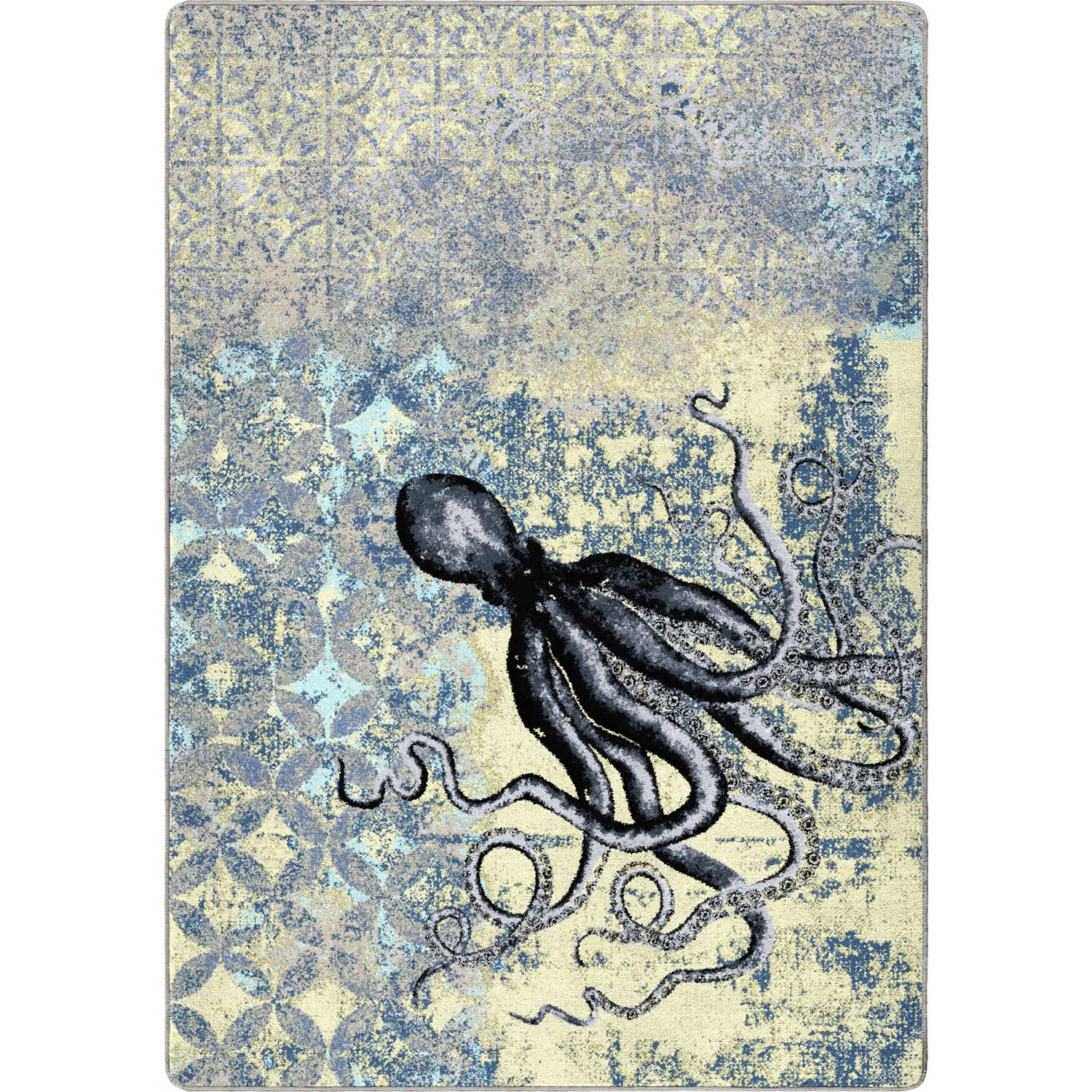 Durable Suckered Rug – Blissful Blue Luxury