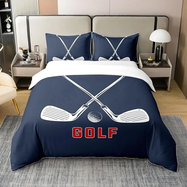 Easy-to-Use Golf Quilt Cover Set – Sports Bedding for Golf Lovers amp Players Expertly Made