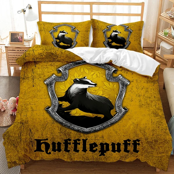 Trusted Hufflepuff Bedding Set – Harry Potter Doona Cover for Kids Teens amp Fans First-Class