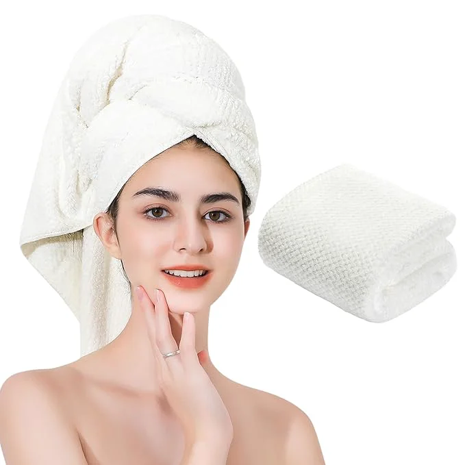Healthy Microfiber Hair Towel Quick Dry Hair Towel Hair Drying Towels Suitable Functional