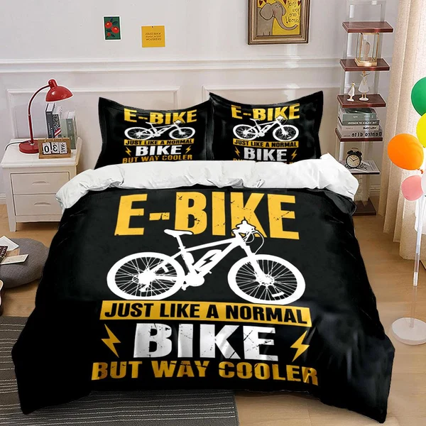 Responsible E-Bike Duvet Cover Set – Electric Bike Bedding for Bike Lovers Genuine