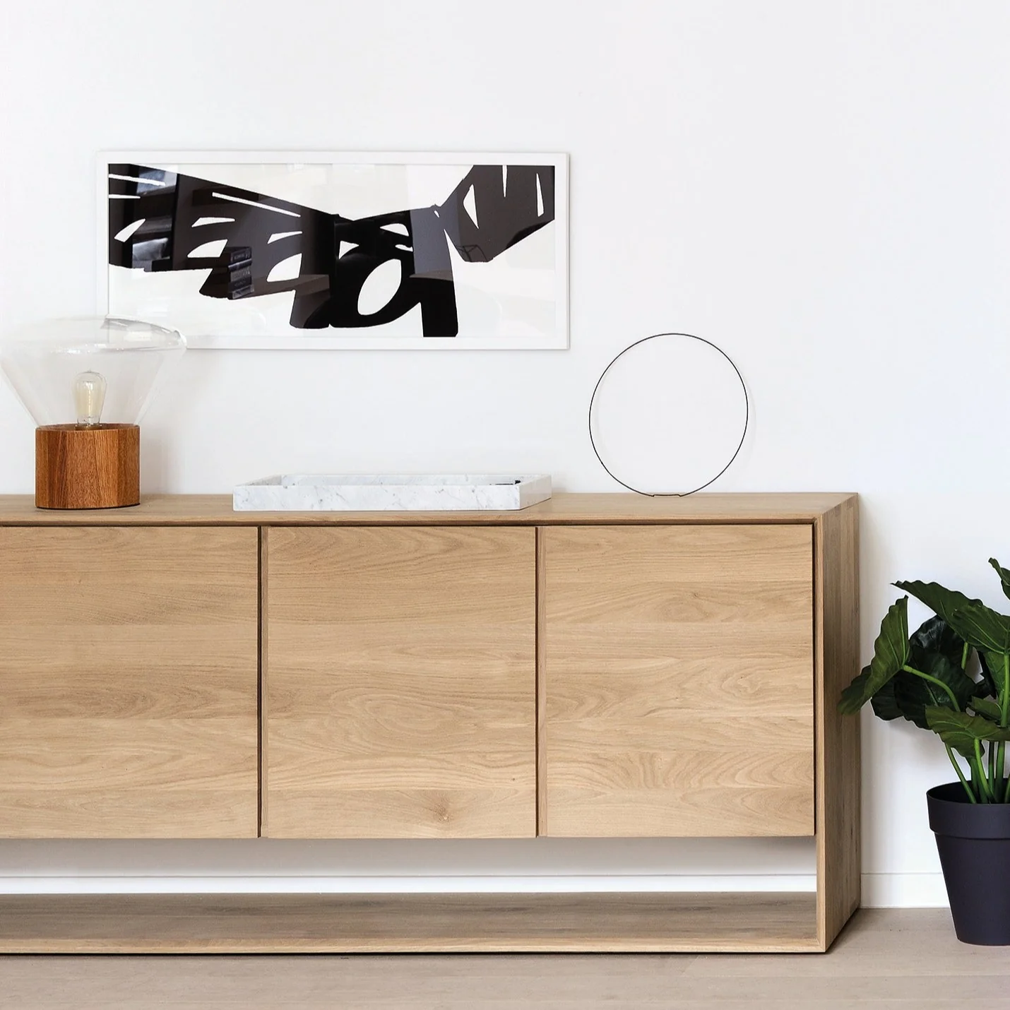 Premium Material Nordic Sideboard 4 Doors World-Class