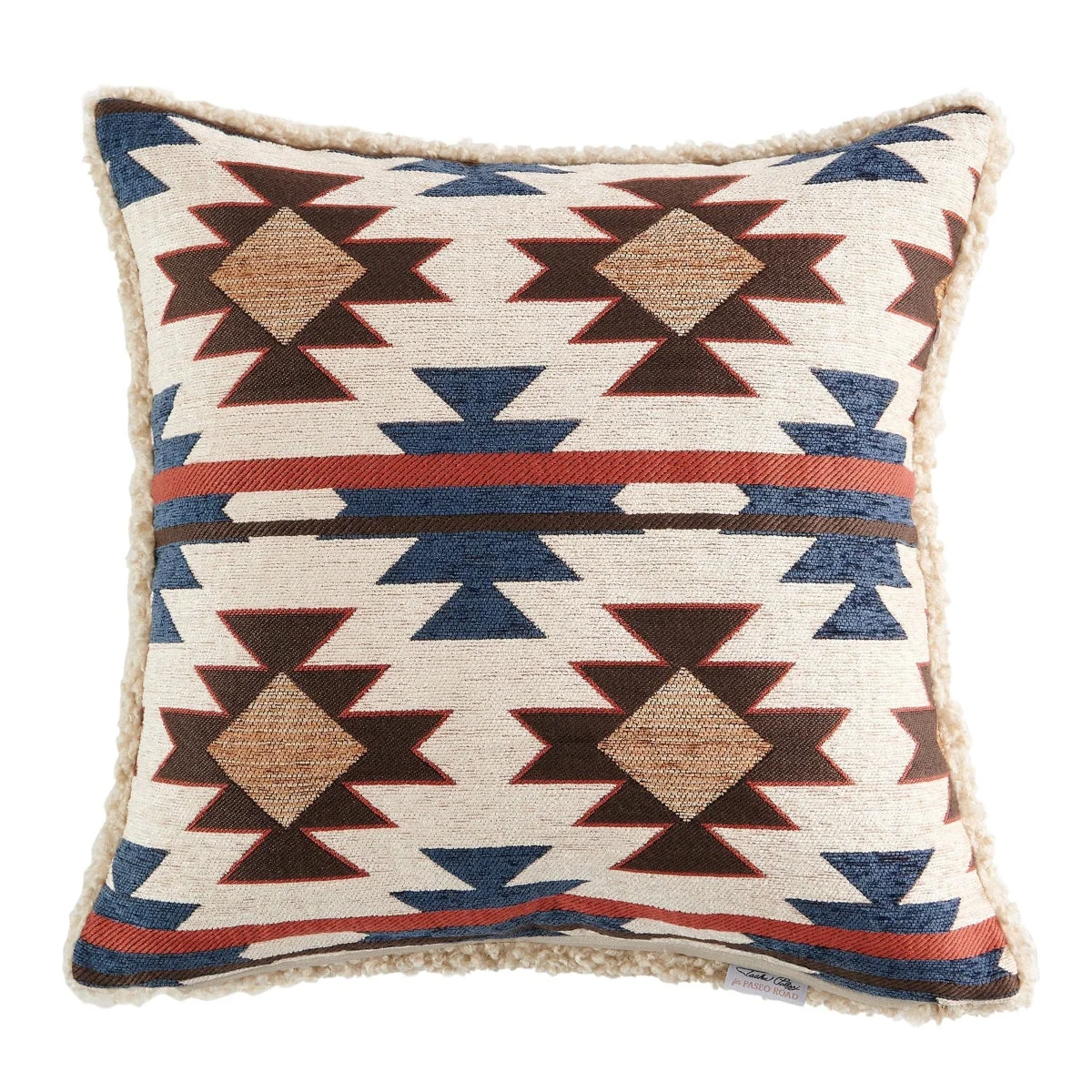 Premium Material Mariella Chenille Teddy-Backed Pillow Fine Crafted