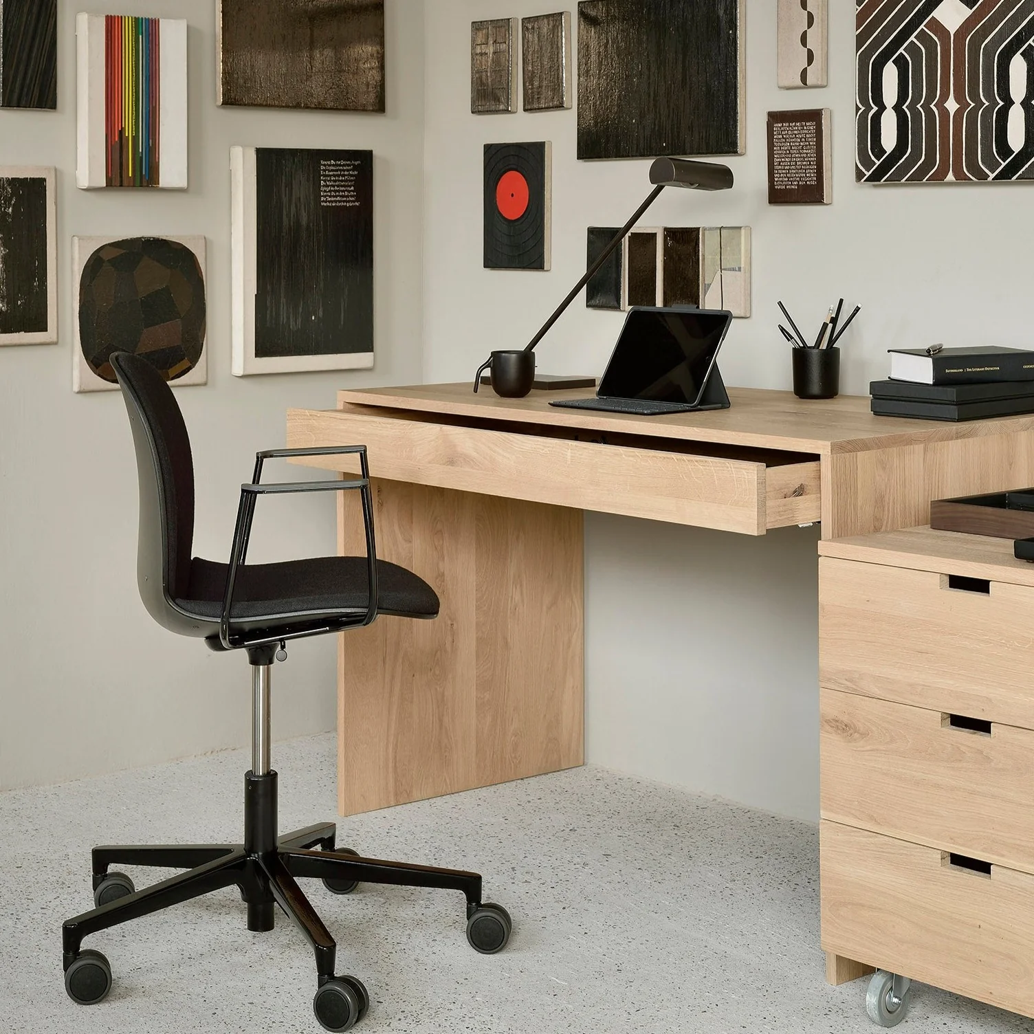Responsible Wave Solid Oak Desk Official