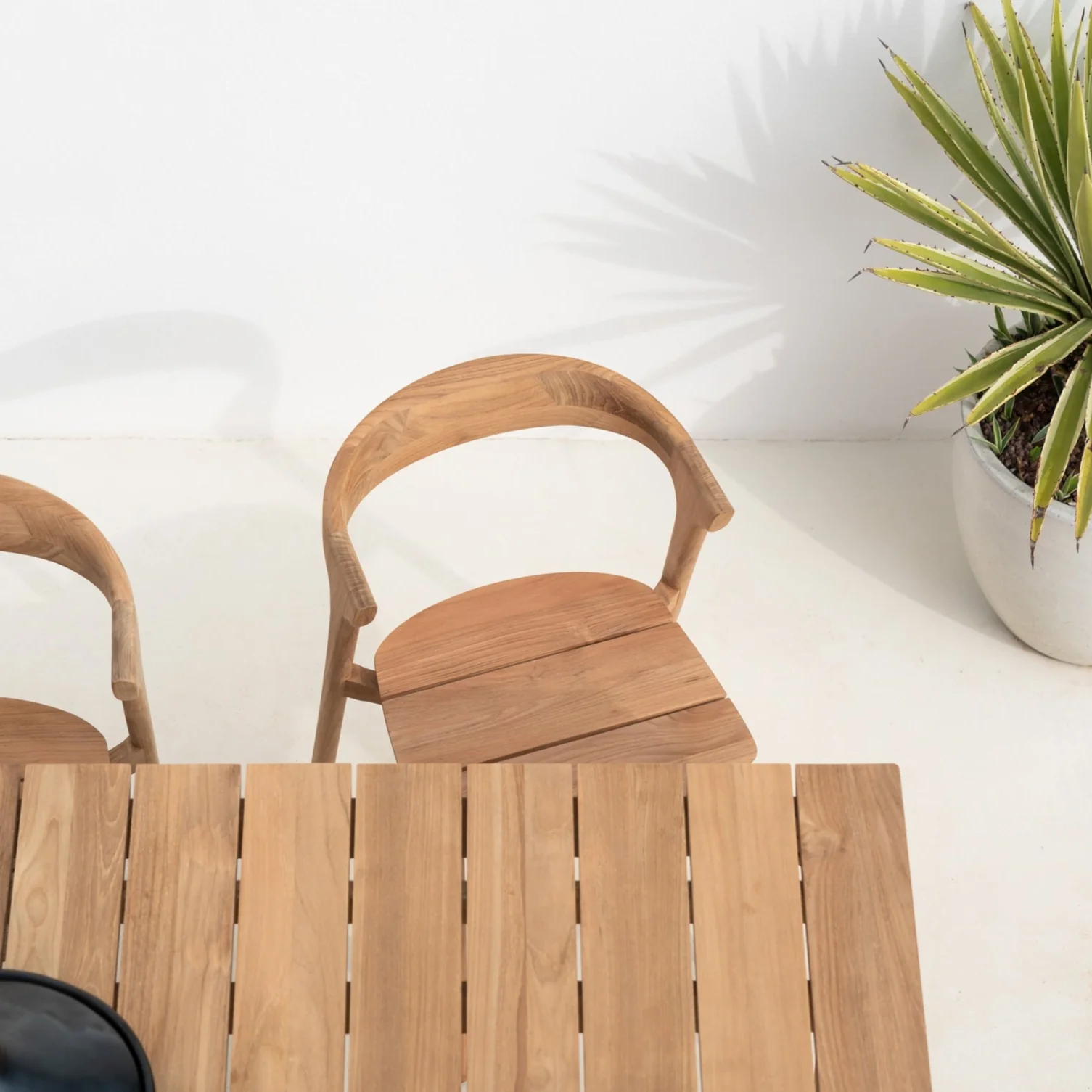 High-End Bok Solid Teak Outdoor Dining Chair Trendy