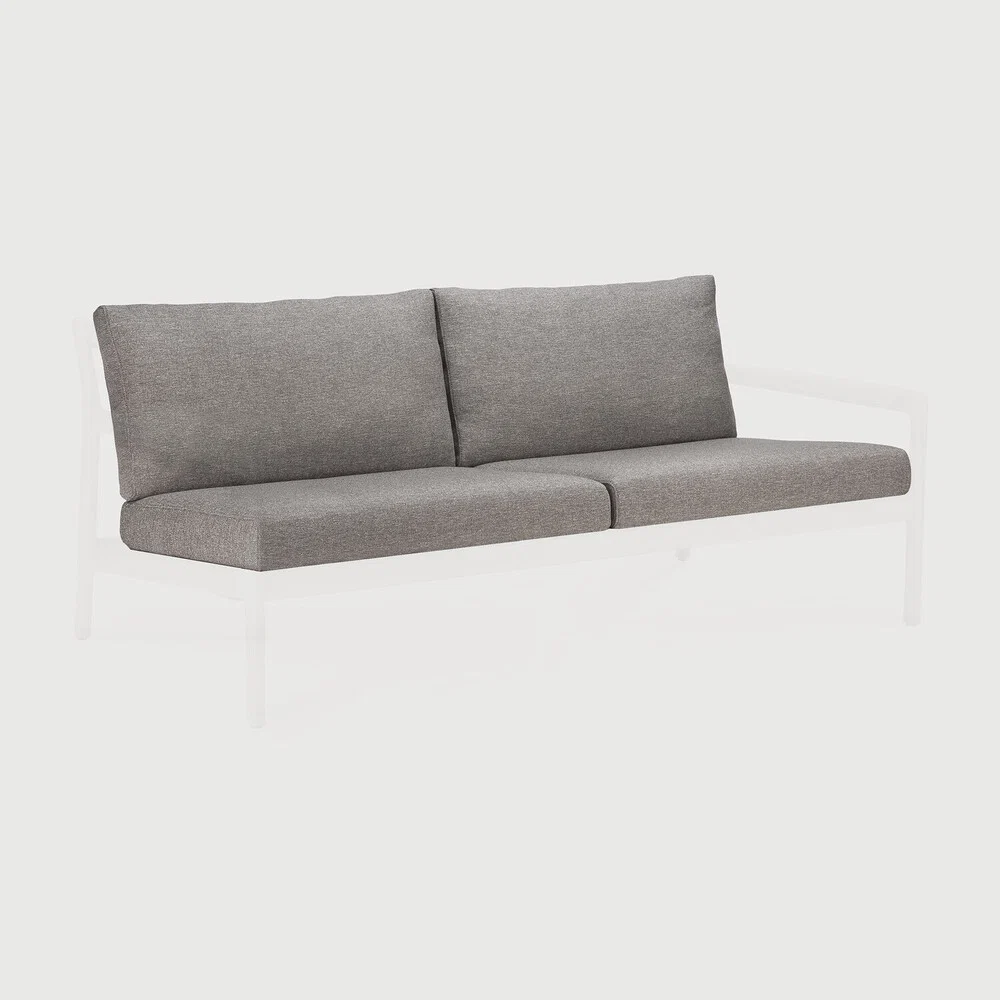 Modern Jack Outdoor Sofa 2 Seater Cushion Set Mocha Fabric Clean