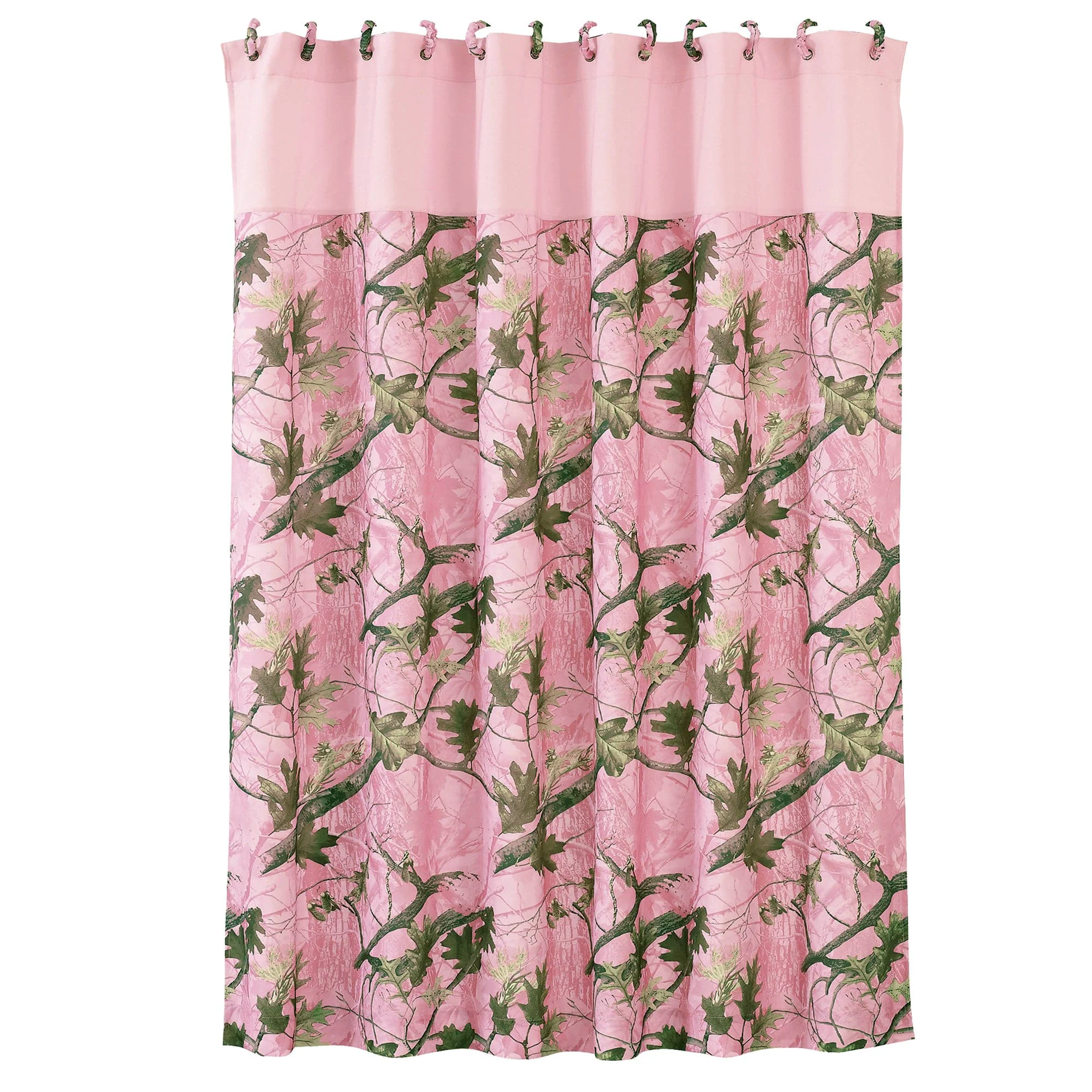 User-Friendly Oak Camo Pink Shower Curtain Authentic