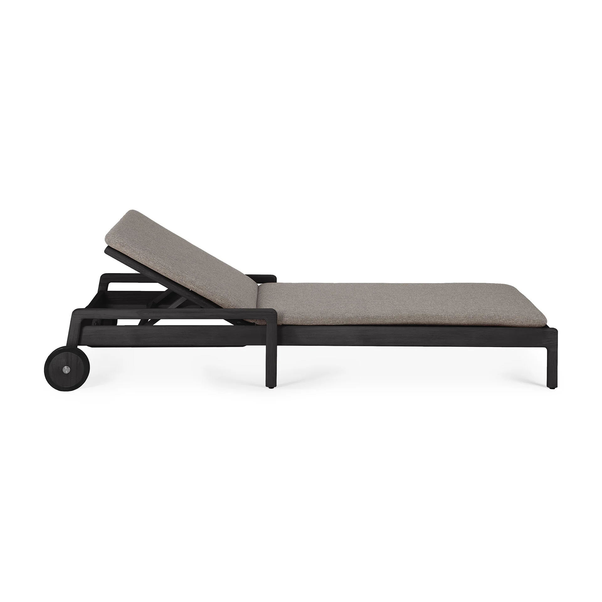 Prestigious Jack Outdoor Adjustable Lounger Thin Cushion Mocha Fabric Relaxed