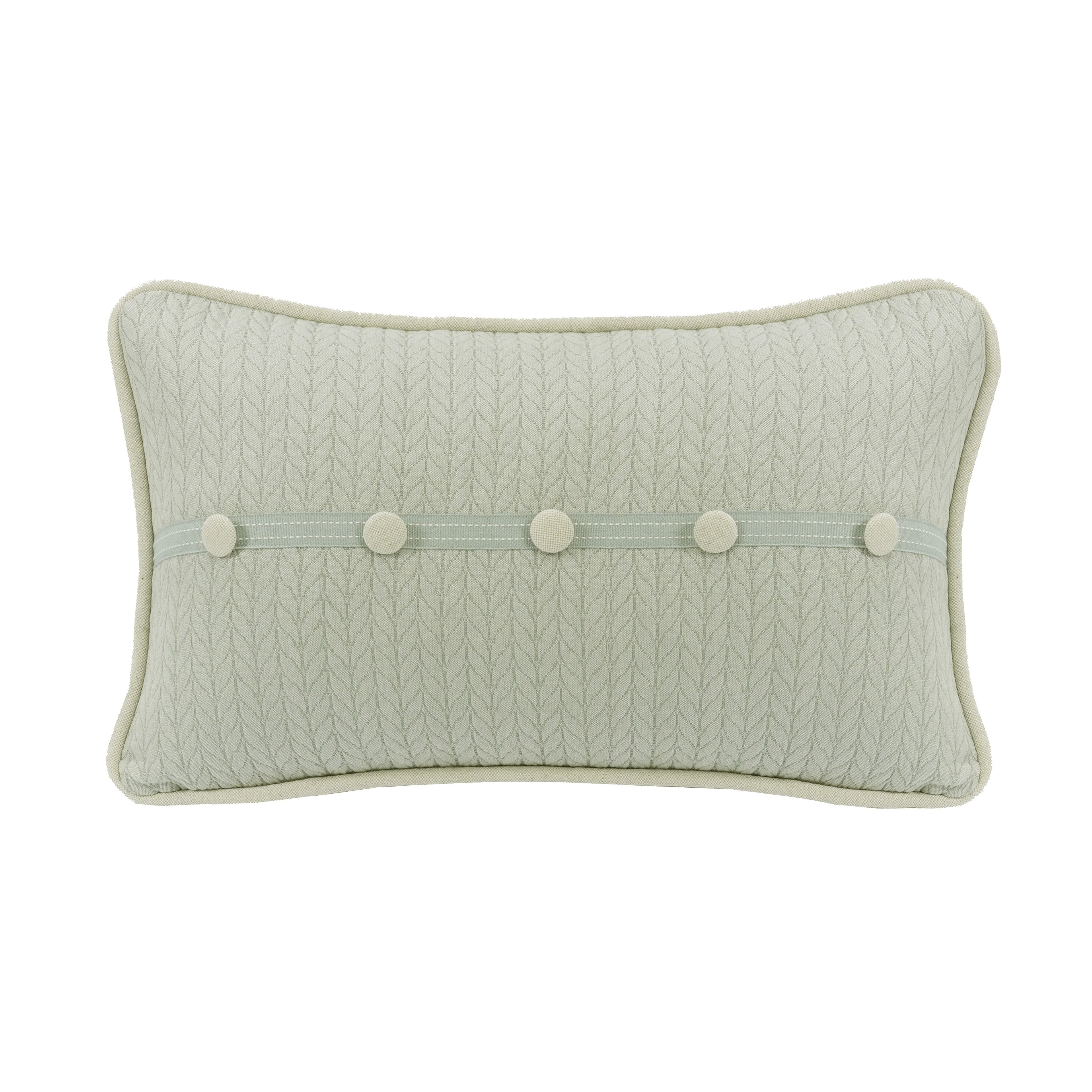 Flexible Belmont Decorative Trim Accent Buttoned Pillow High-End