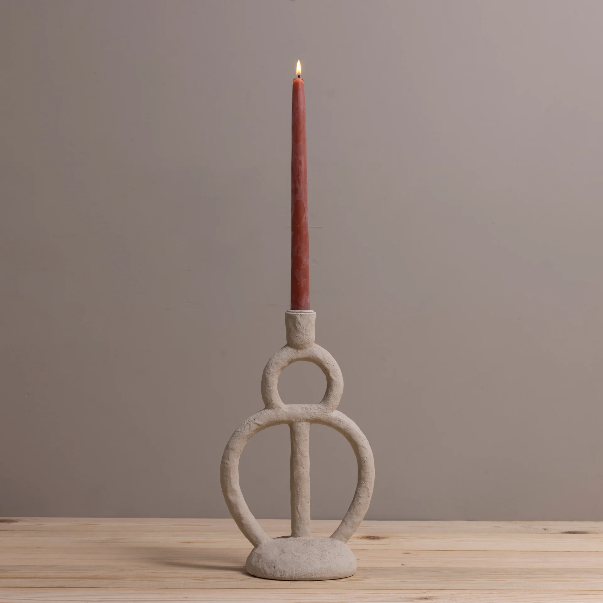 Artisan Tall Scuptural Taper Holder Enhanced