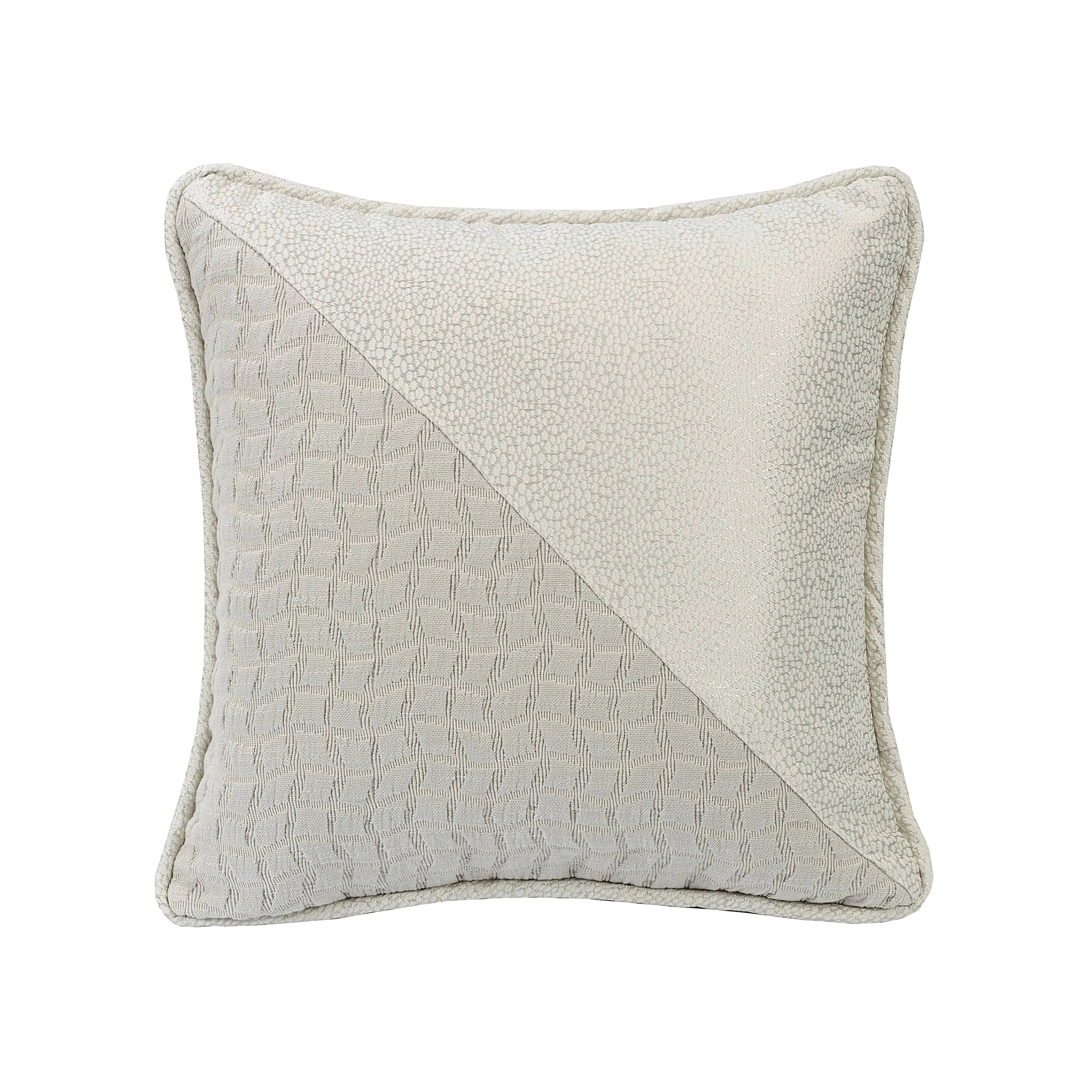 Relaxed Wilshire Half amp Half Gray Decorative Throw Pillow Functional