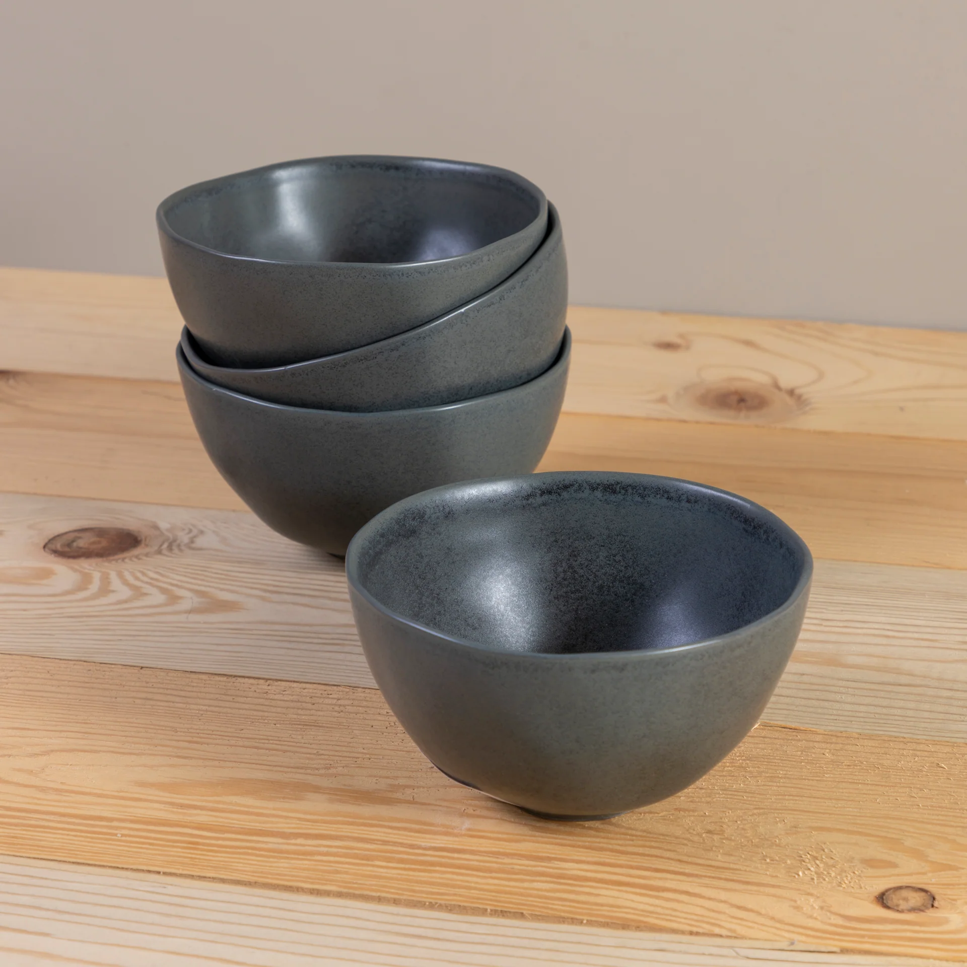 Convenient Livia Soup Ce Bowl Black Set of 6 Comfortable
