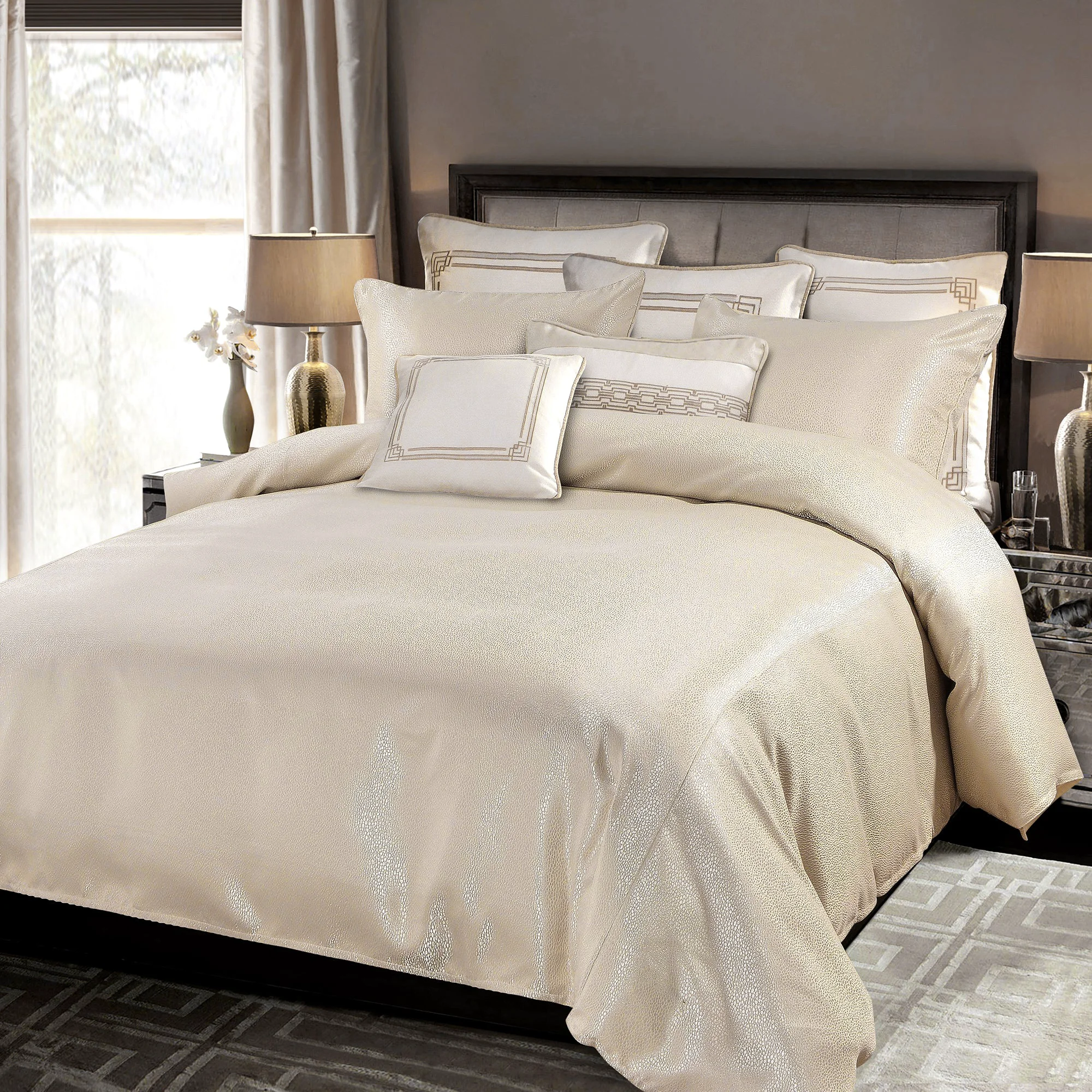Refined Marilyn Modern Bubble Comforter Set 3 Pc Safe