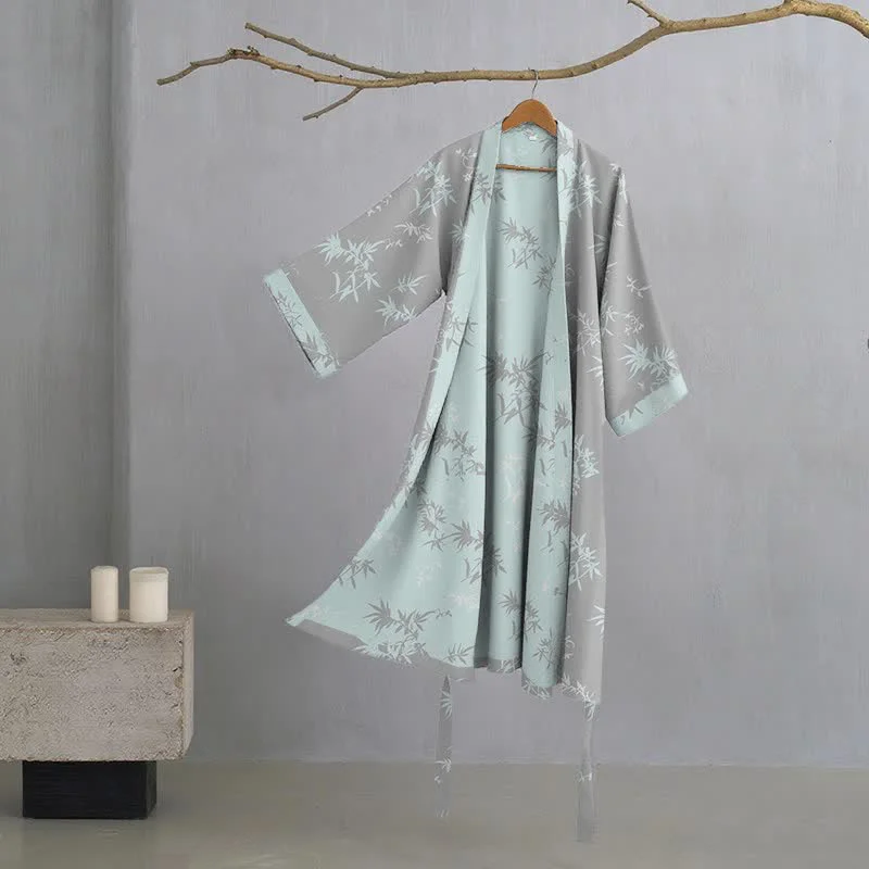 Long-Lasting Ownkoti Elegant Bamboo Cotton Double Gauze Robe Stylish