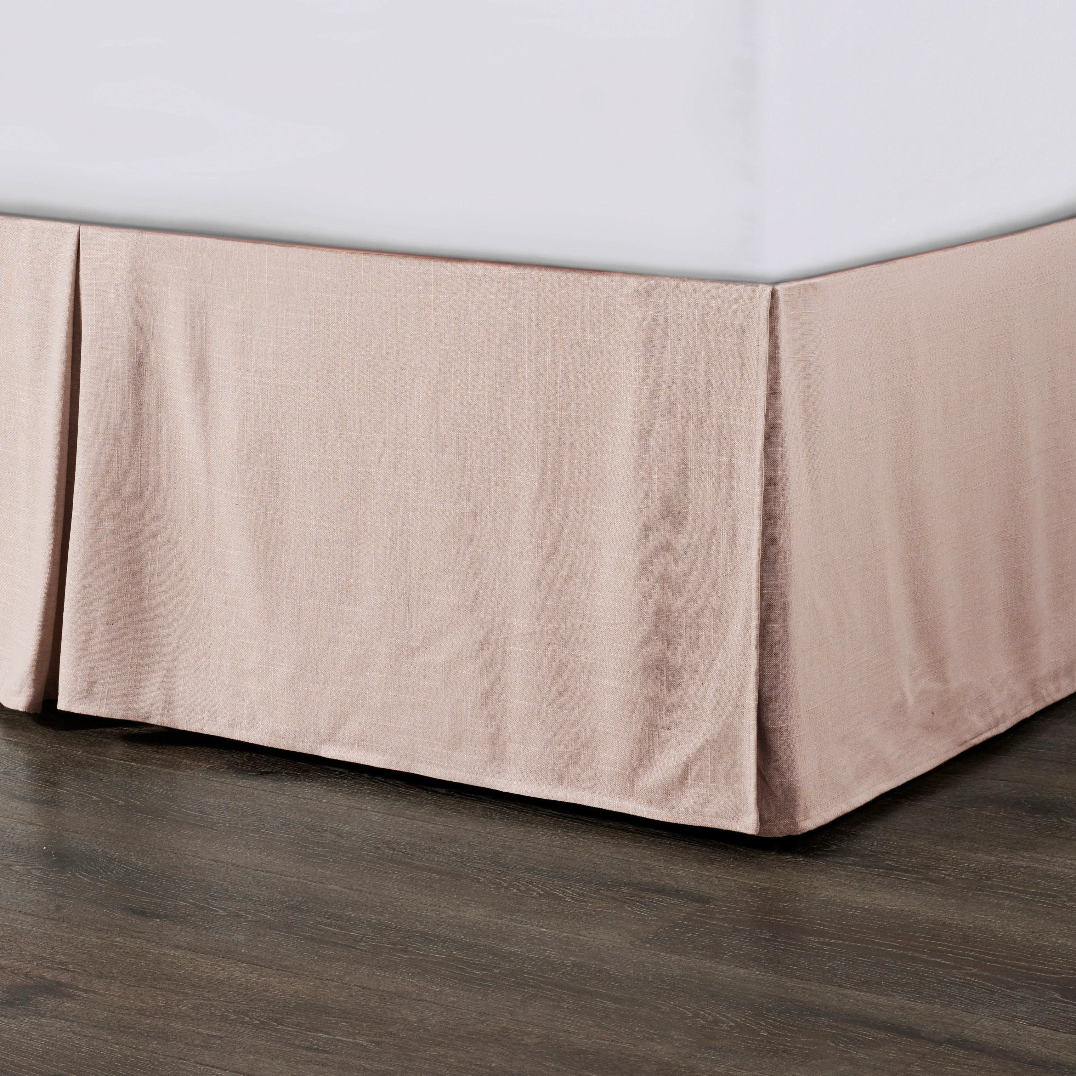 Stylish Hera Washed Linen Tailored Bed Skirt Contemporary