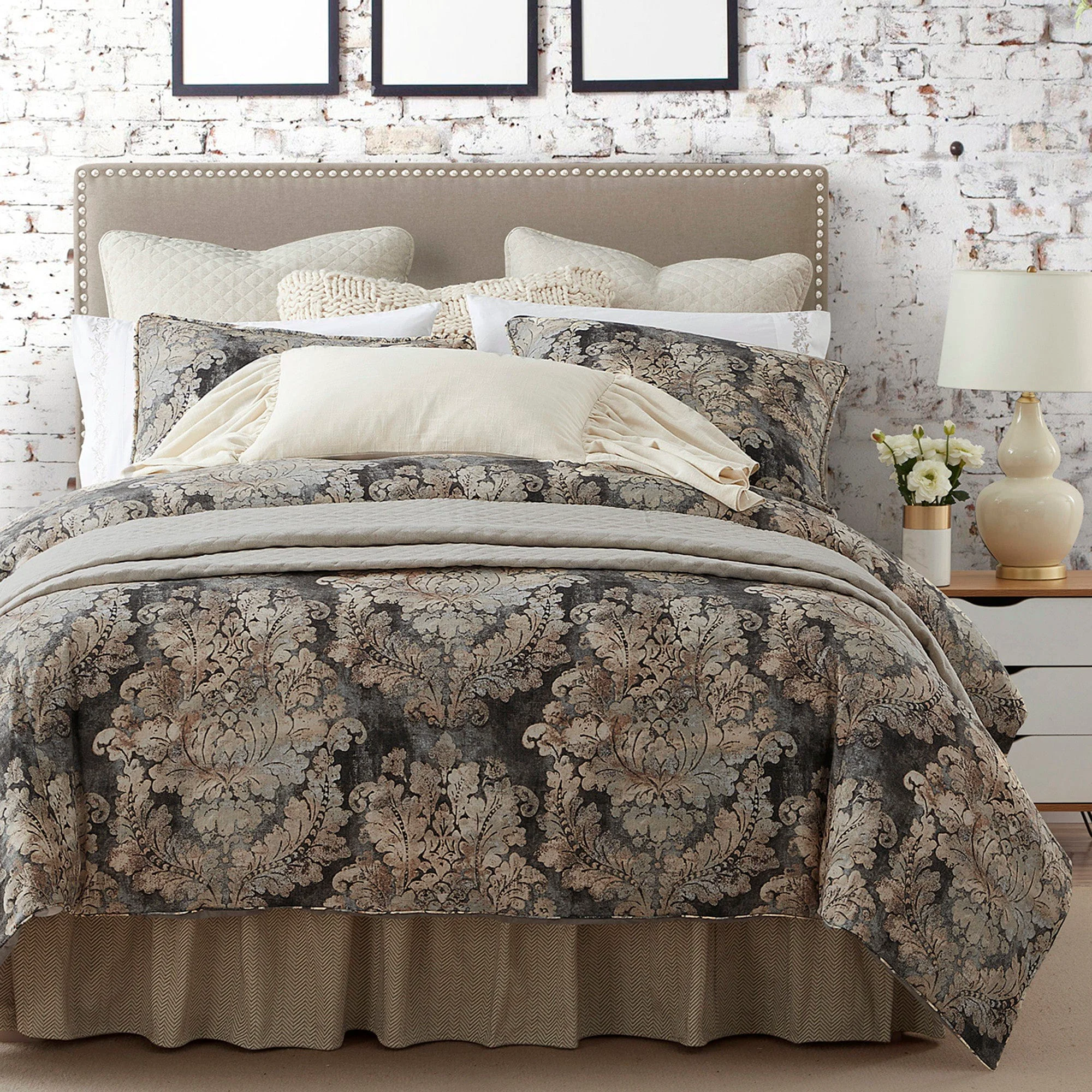Elegant Victoria Washed Linen Duvet Cover Set 3 Pc Quality