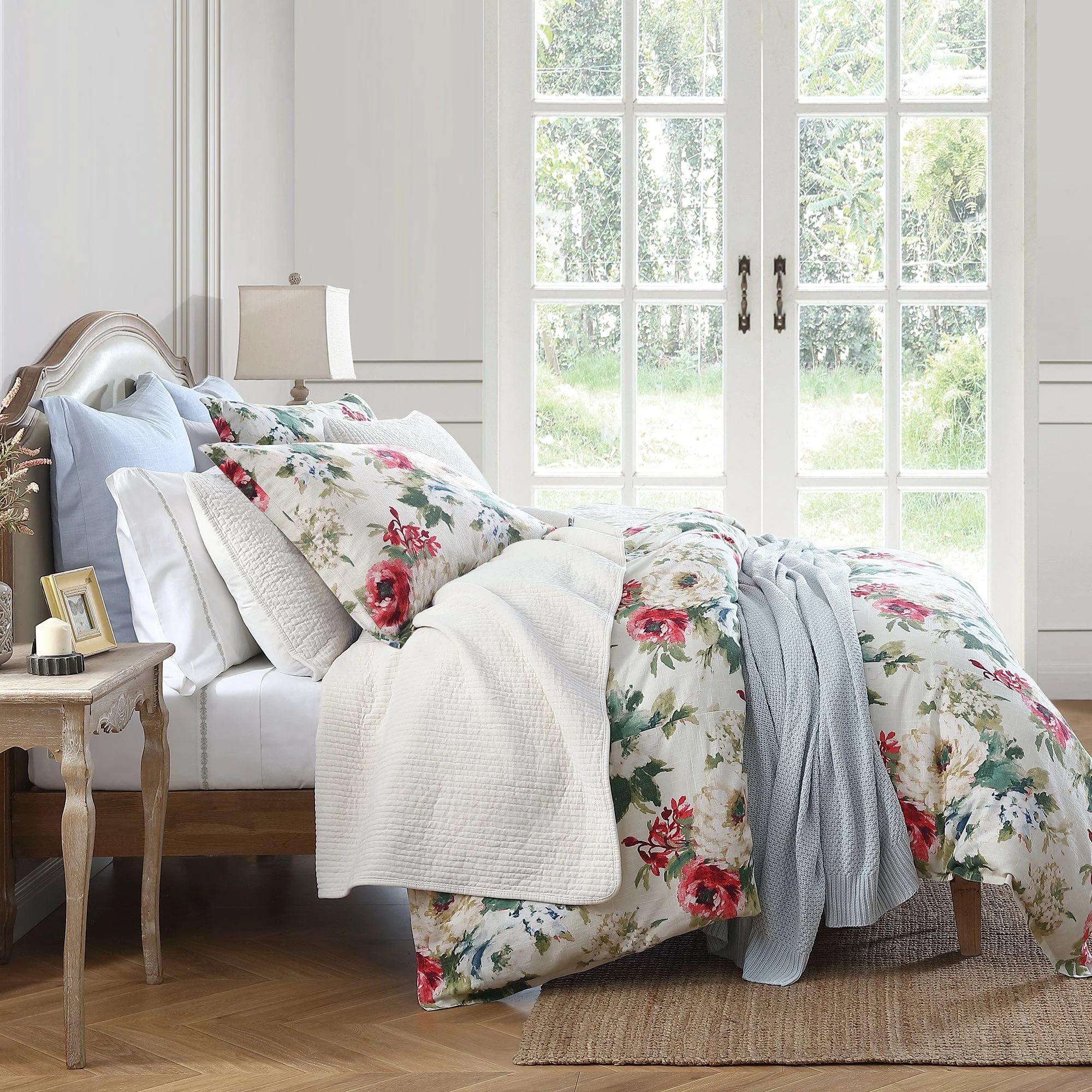 Smooth Peony Washed Linen Duvet Cover Set 3 Pc Environmentally Friendly