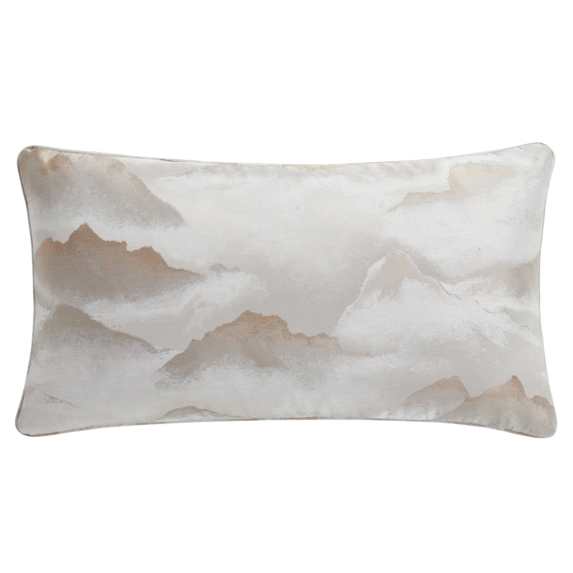 Secure Serenity Modern Jacquard Lumbar Pillow Recyclable