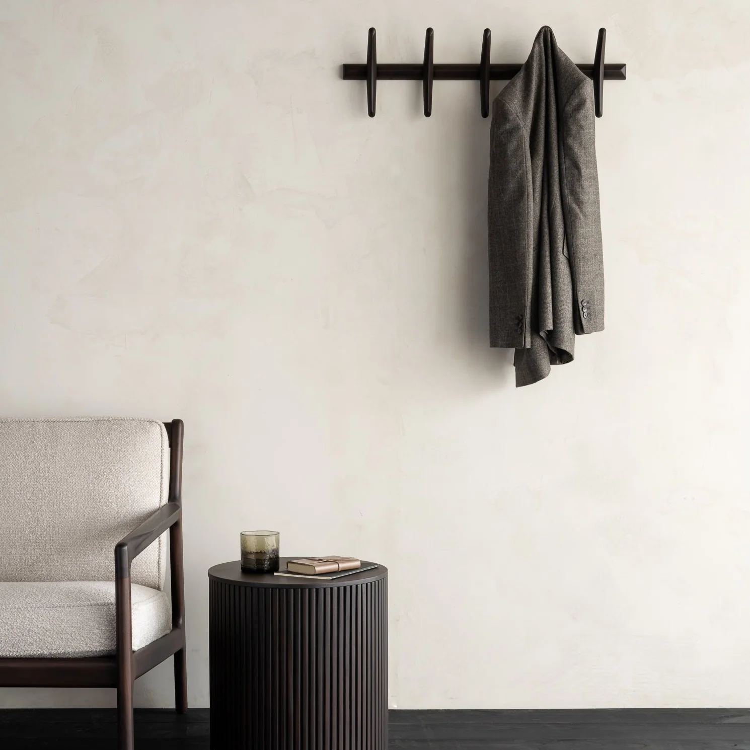 Consistent Pi Coat Rack Dark Brown Elite