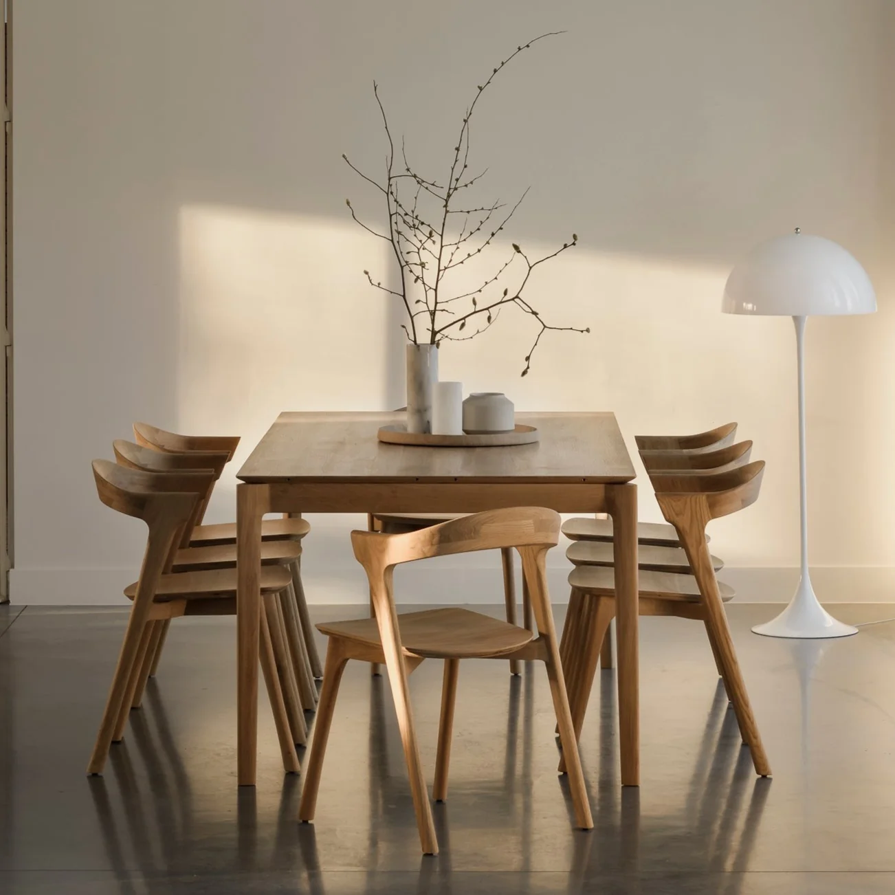 Expertly Made Bok Extendable Solid Oak Dining Table Rectangular Eco-Friendly