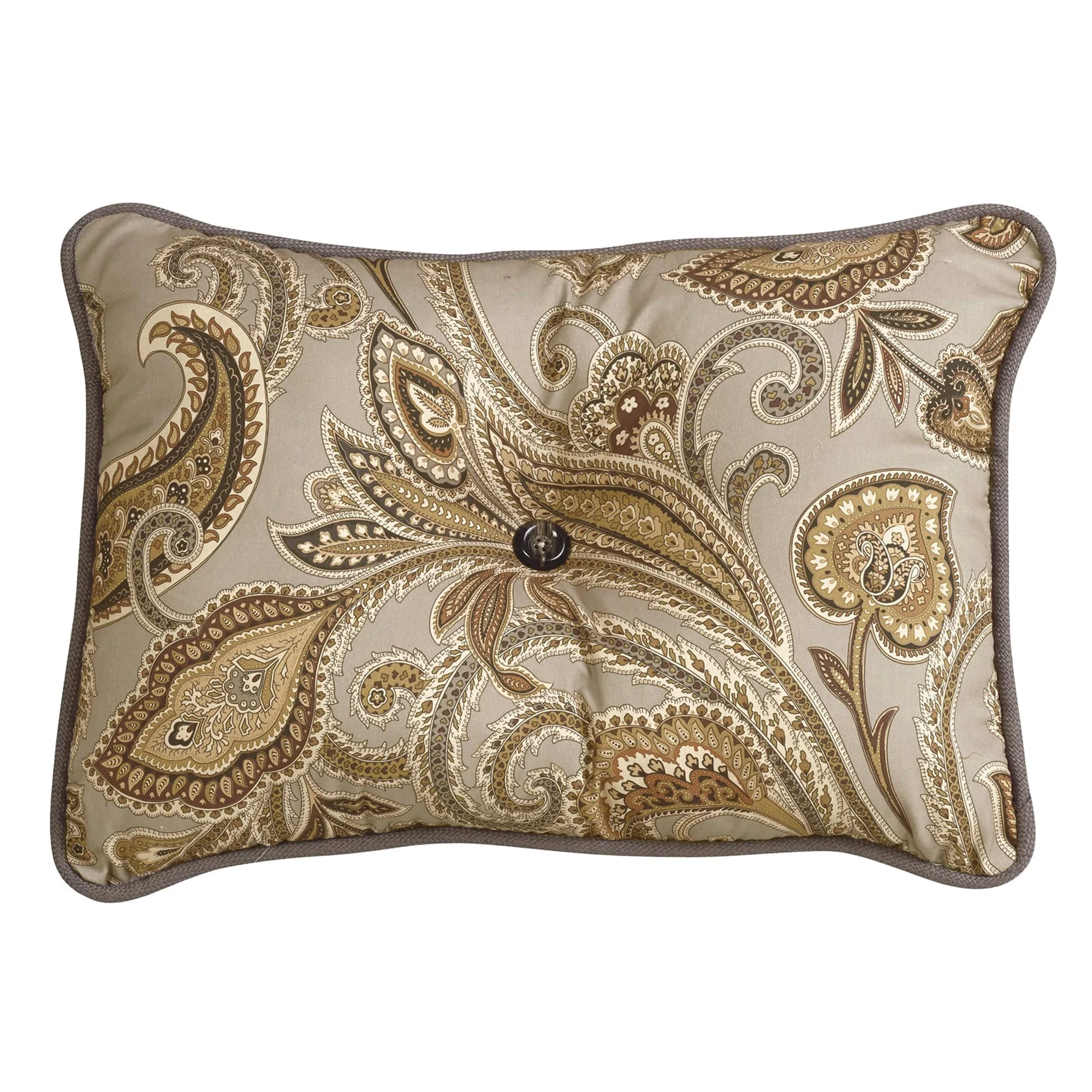 Exceptional Piedmont Paisley Tufted Lumbar Pillow High-Performance