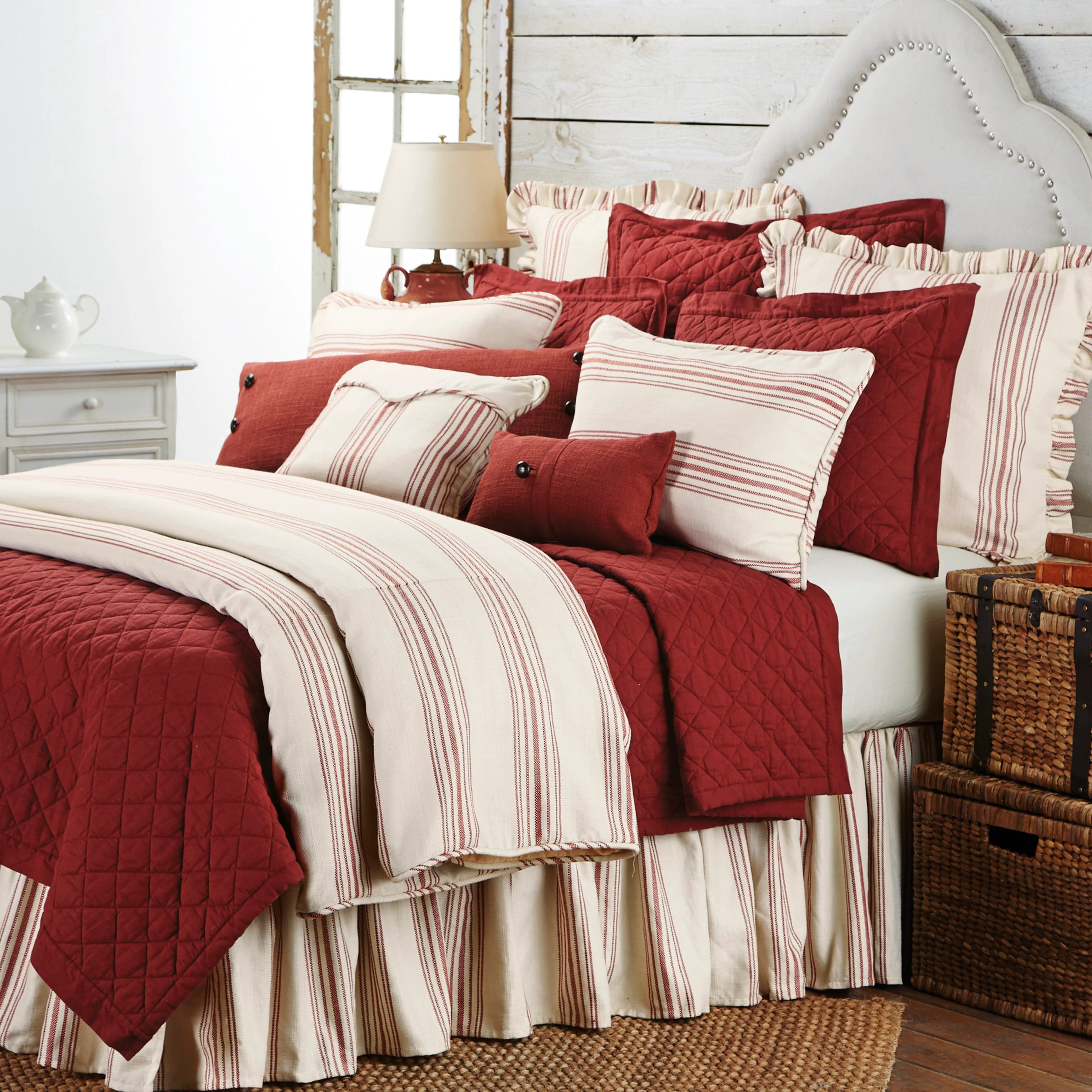 Solid Prescott Stripe Duvet Cover Superior