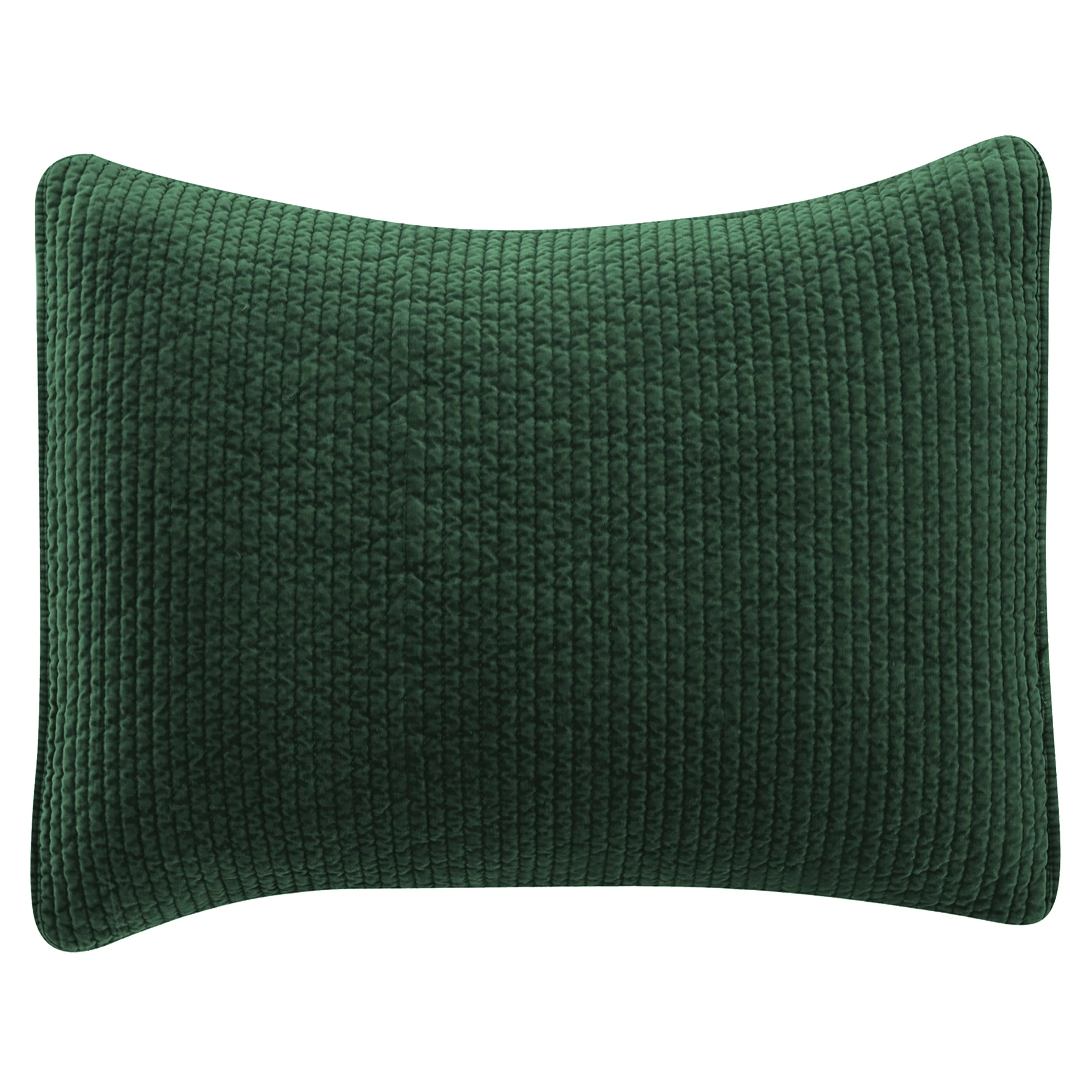 Convenient Stonewashed Cotton Velvet Quilted Pillow Sham Genuine
