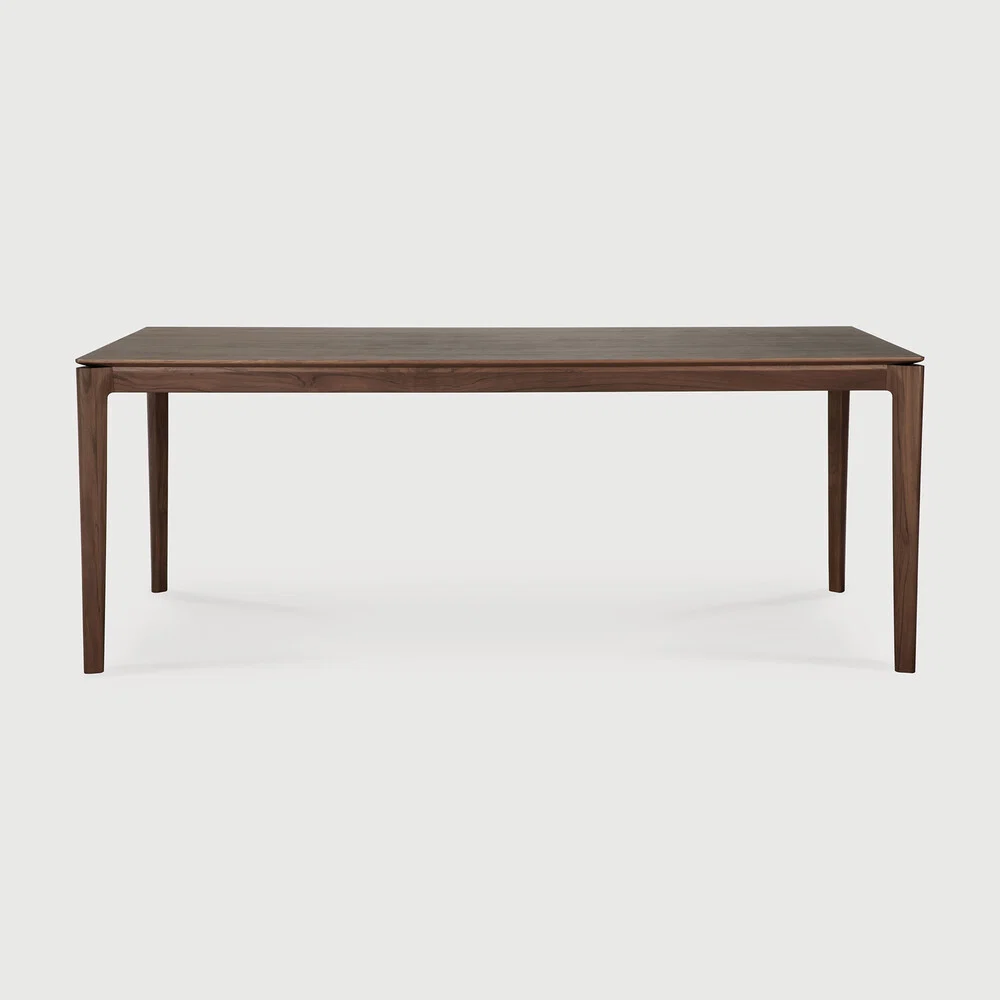 Elite Bok dining table – varnished teak – brown – rectangular Reliable
