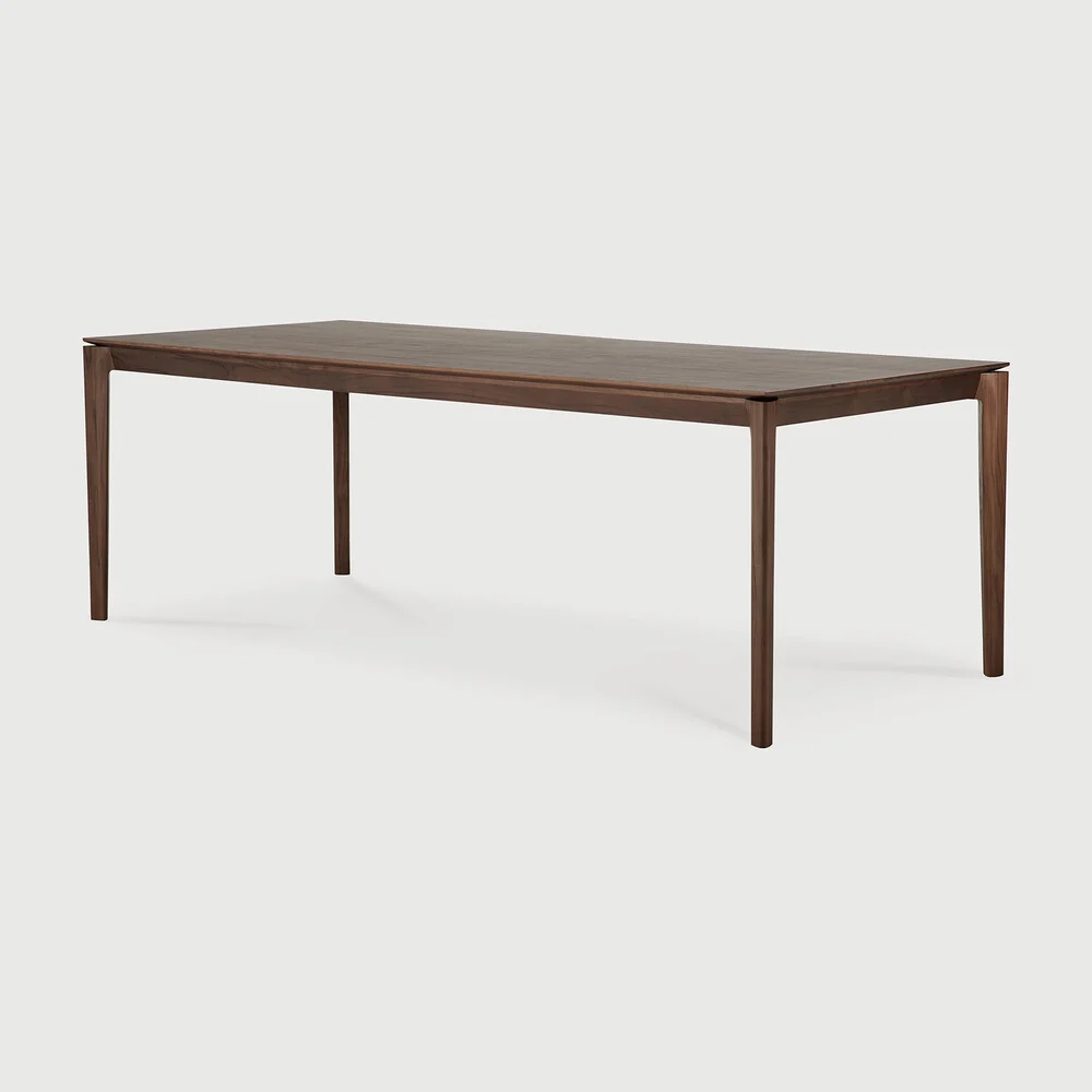 High-End Bok dining table – varnished teak – brown – rectangular User-Friendly