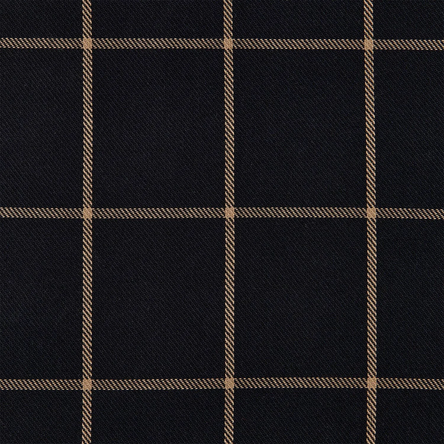 User-Friendly Windowpane Plaid Black Swatch Long-Lasting