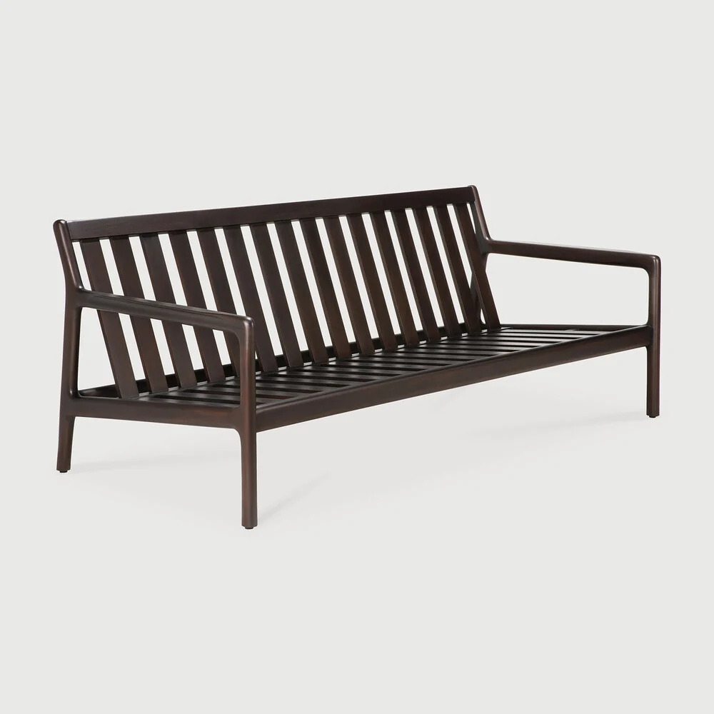Premium Material Jack sofa frame – varnished mahogany – dark brown – 2 seater Fashionable