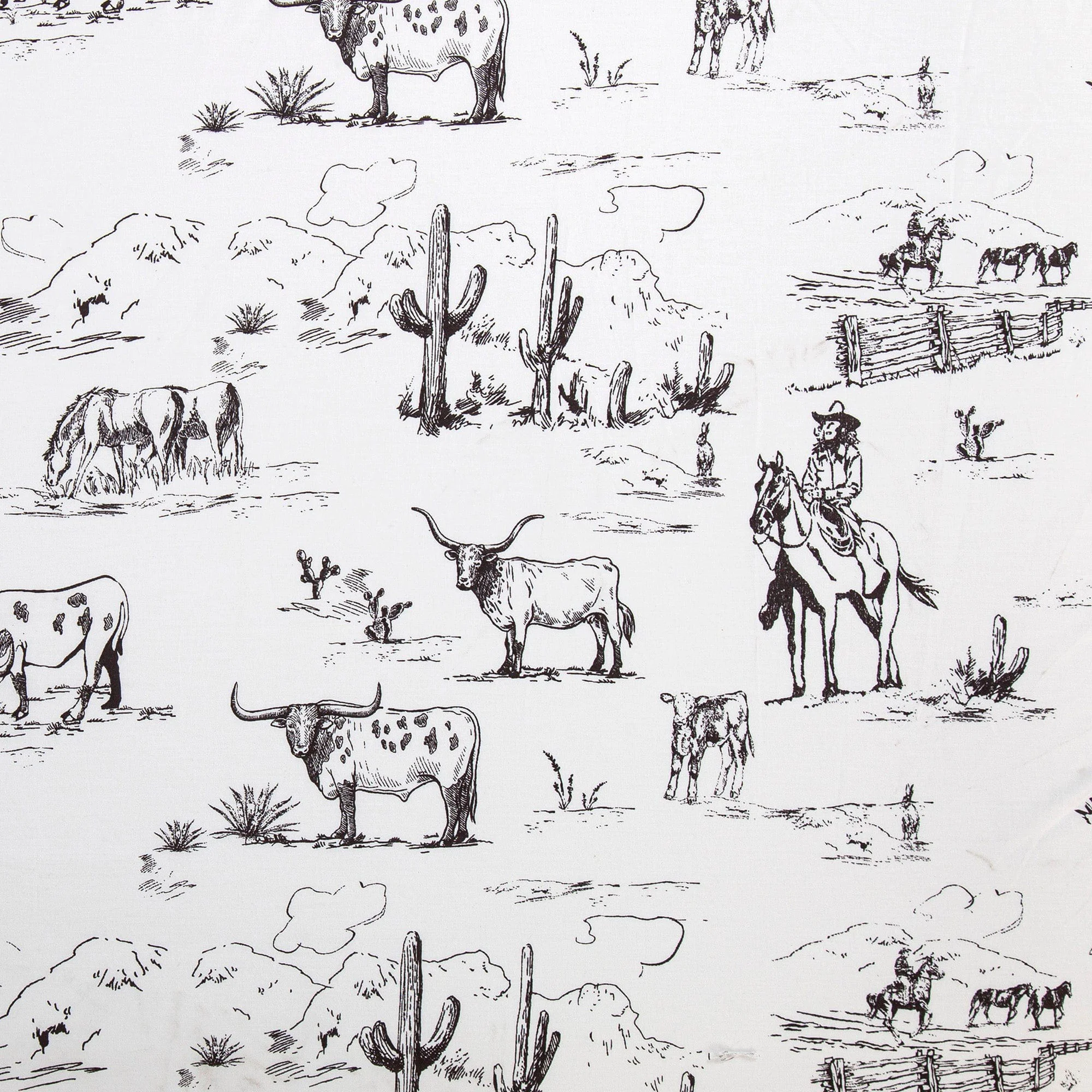Traditional 200TC Cotton Ranch Life Sheet Swatch Environmentally Friendly