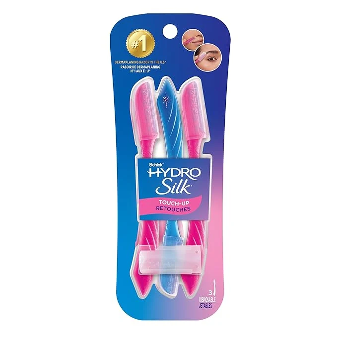 Functional Schick Womens Silk Touch-Up Eyebrow Razor 3 Count Practical