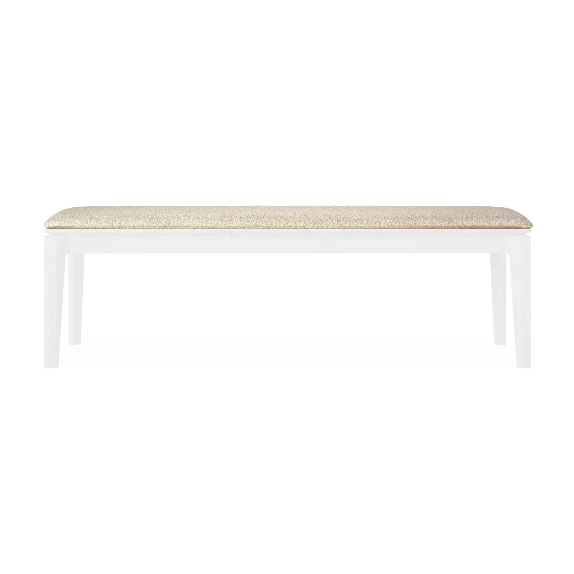 Flexible Bok outdoor bench cushion – Natural fabric – 3 seater Expertly Made