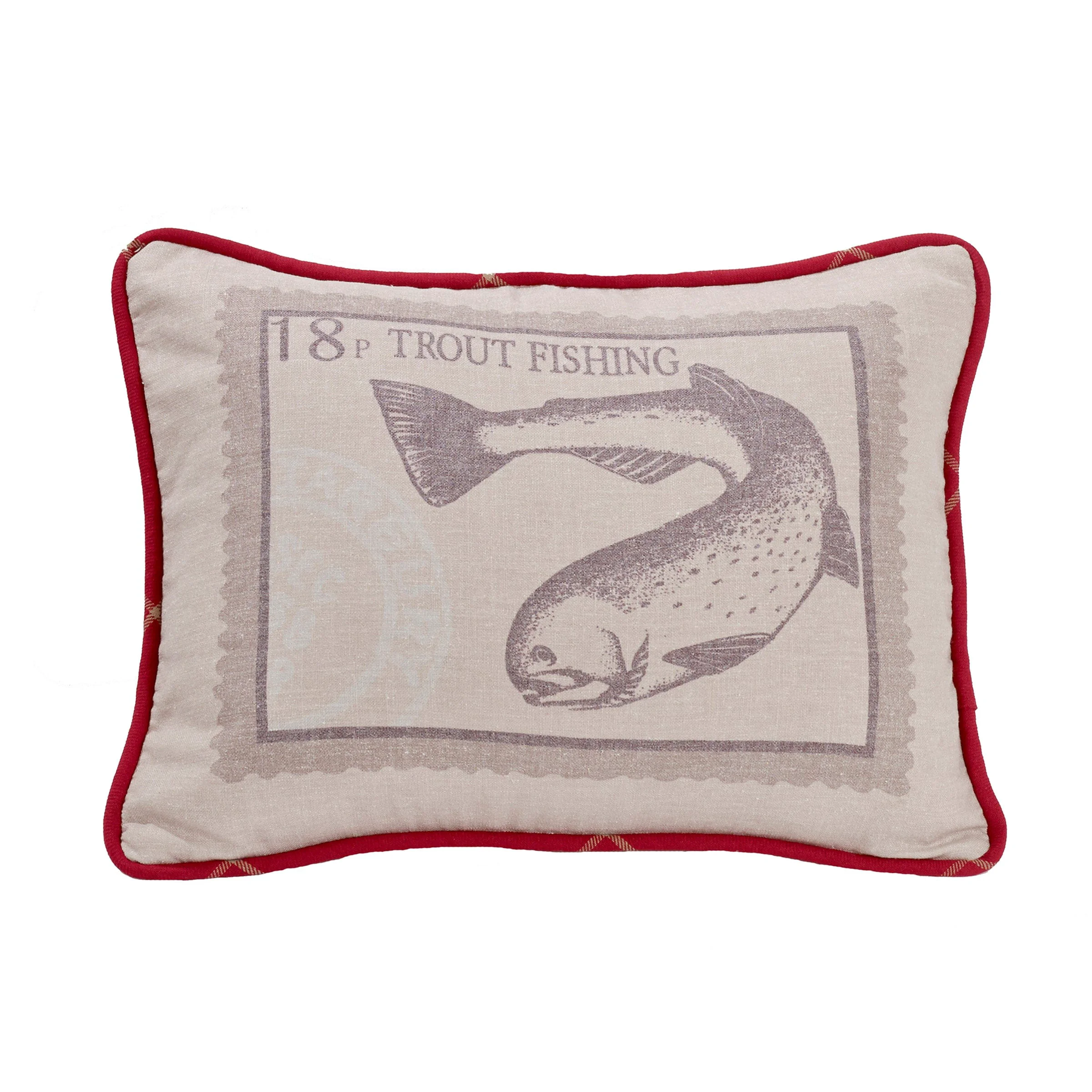 Advanced Printed Trout Pillow Luxury