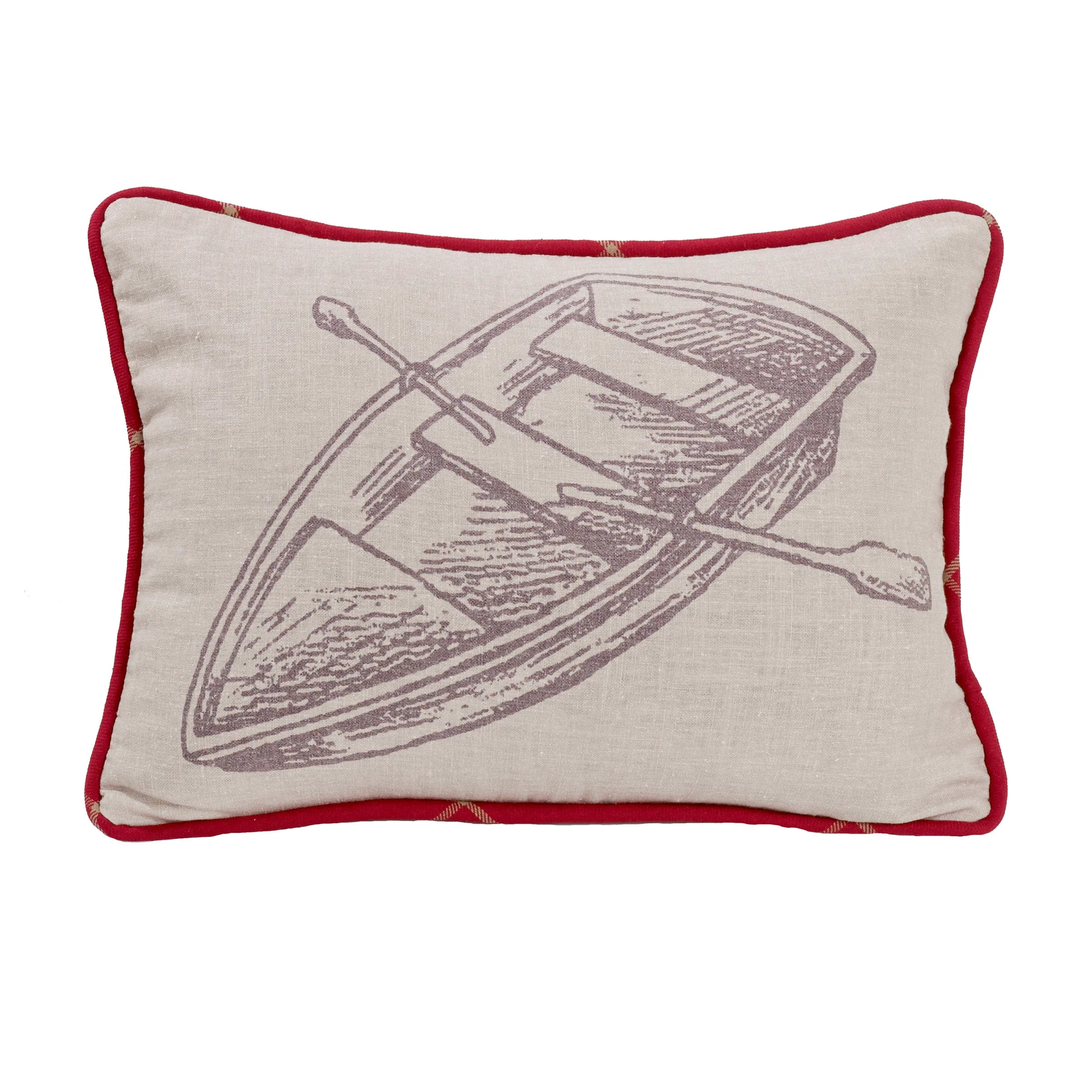 Fashionable Printed Rowboat Pillow World-Class