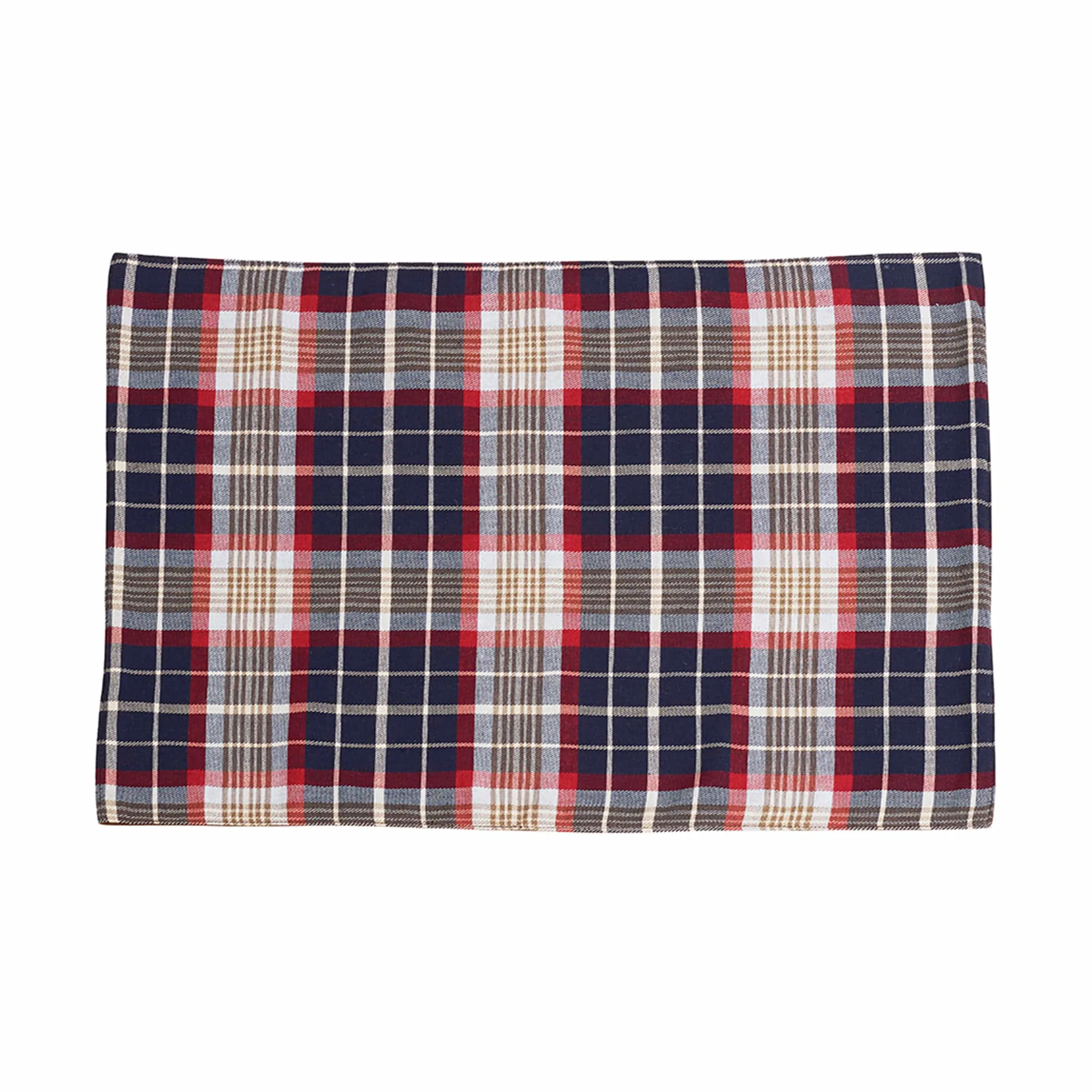 Proven South Haven-Blue Plaid Rope Detailed Placemat 4 Pc High-Grade