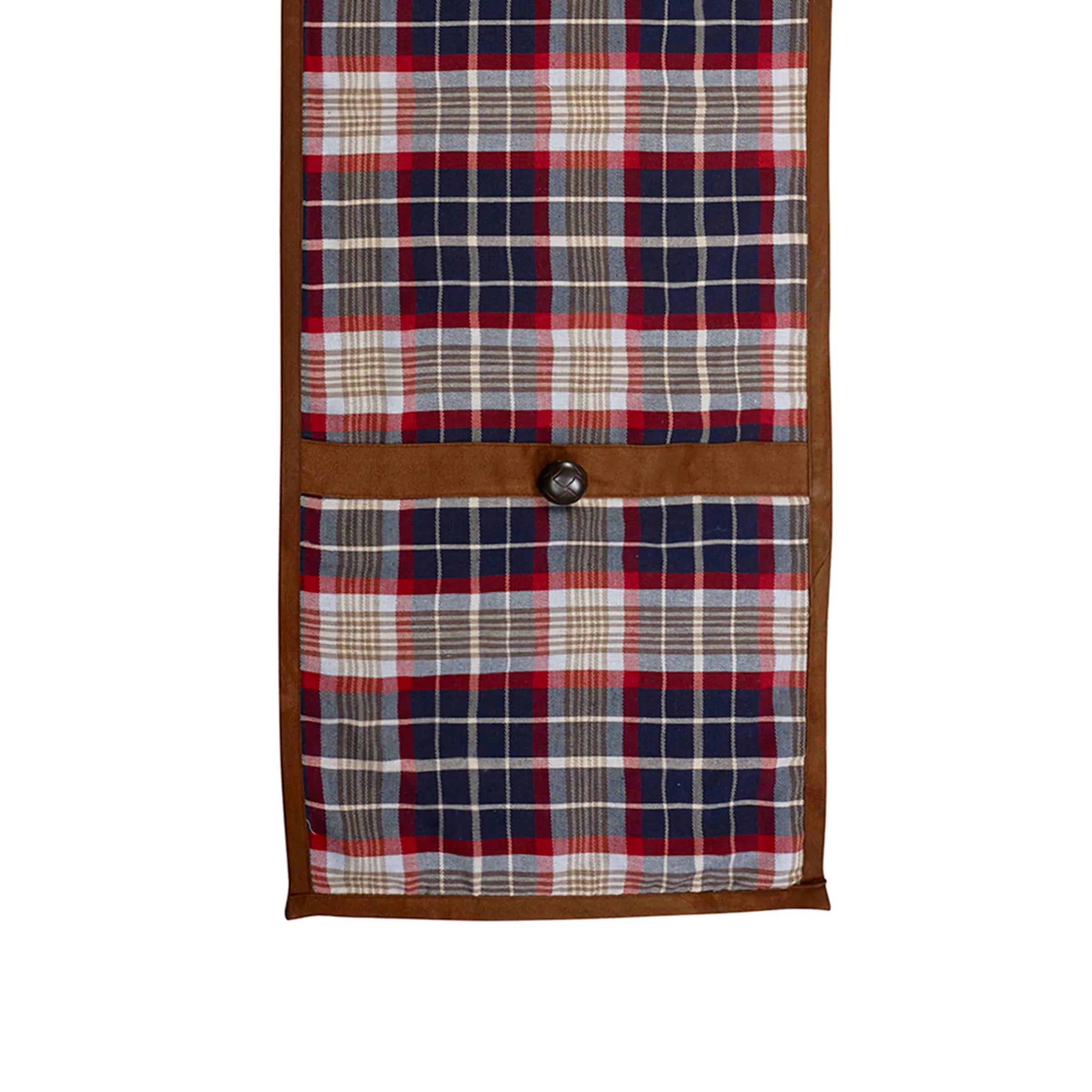 Verified South Haven-Blue Plaid Suede Runner Superior