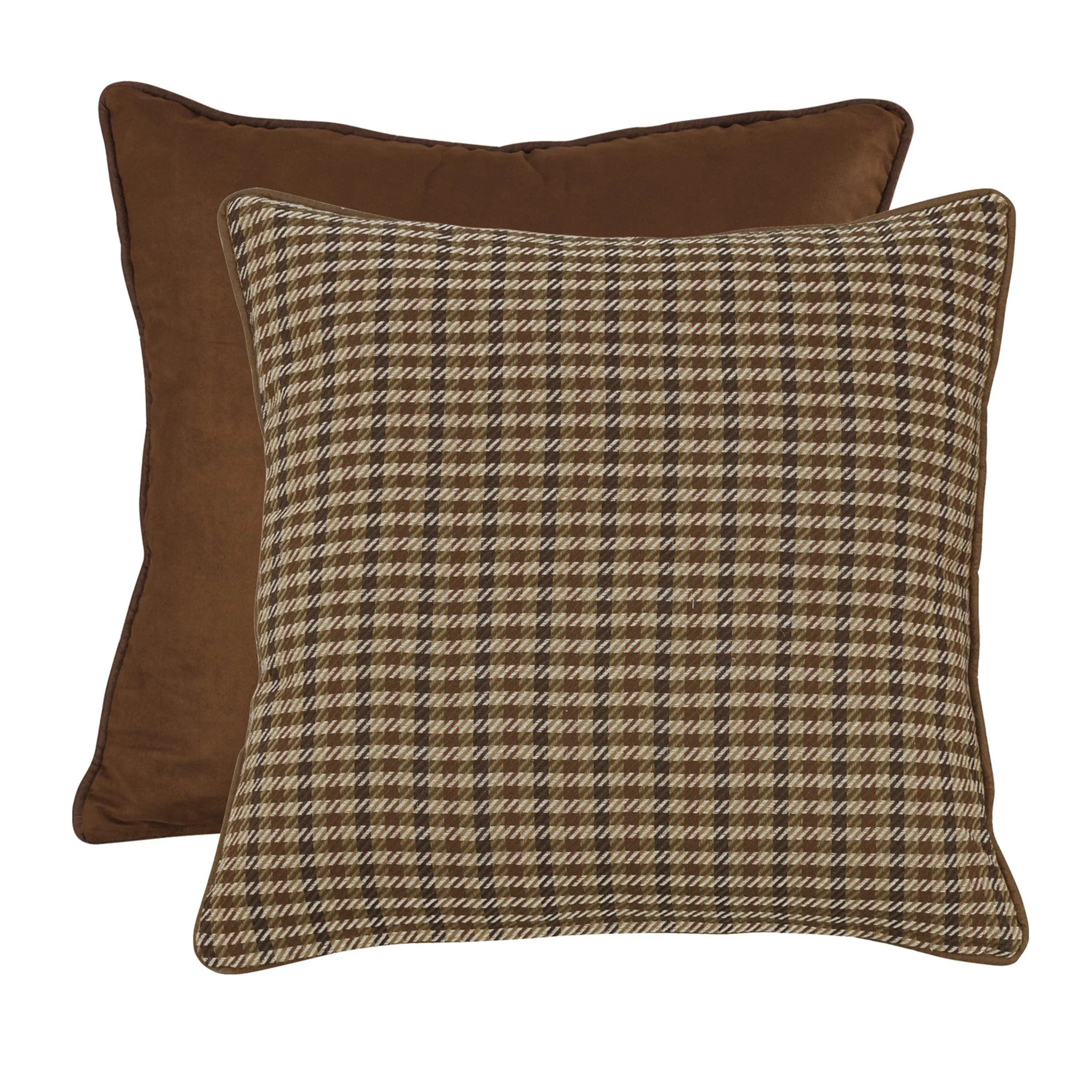 Selected Clifton Houndstooth amp Suede Reversible Euro Sham Easy-to-Use