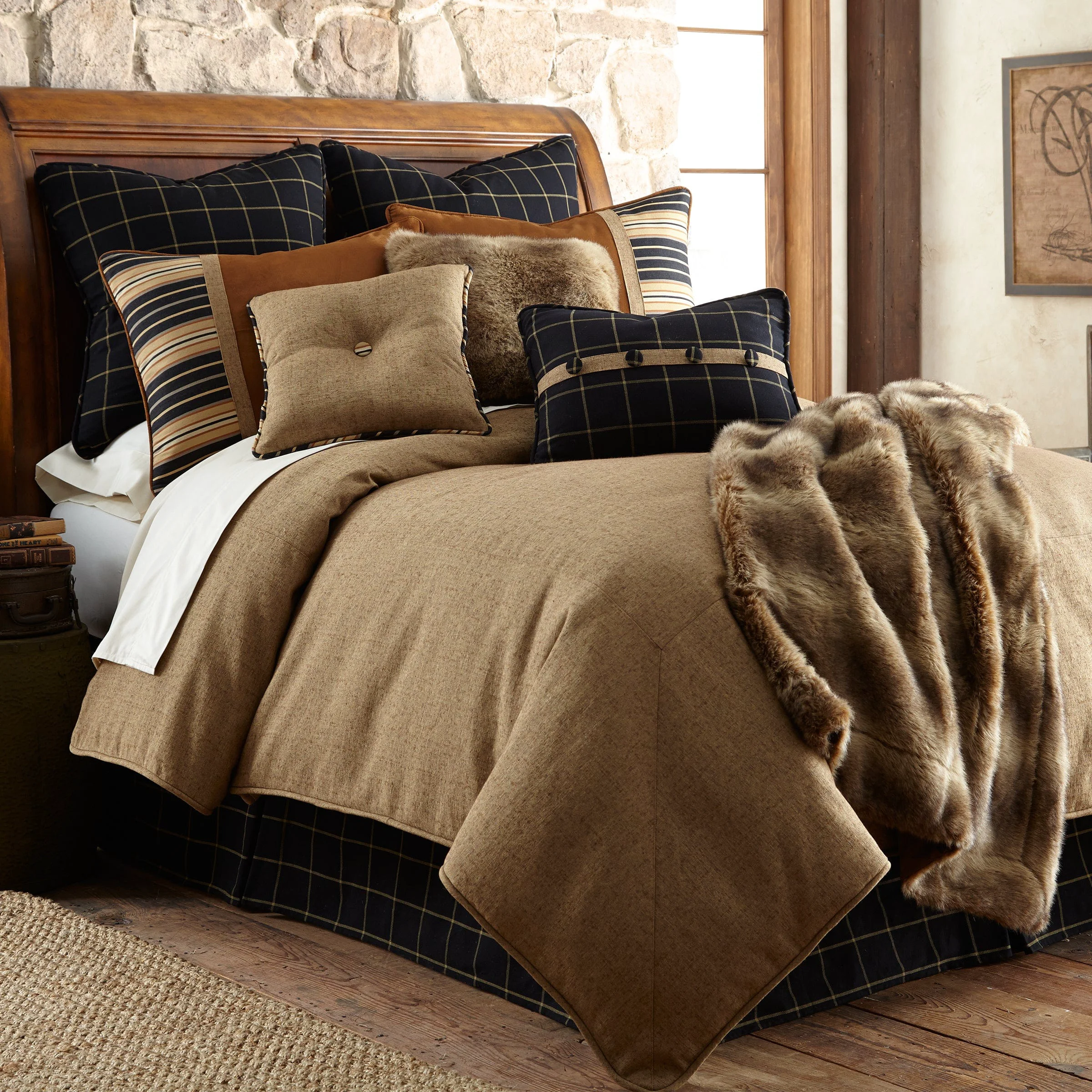 Elegant Ashbury Comforter Set 4 Pc Excellent