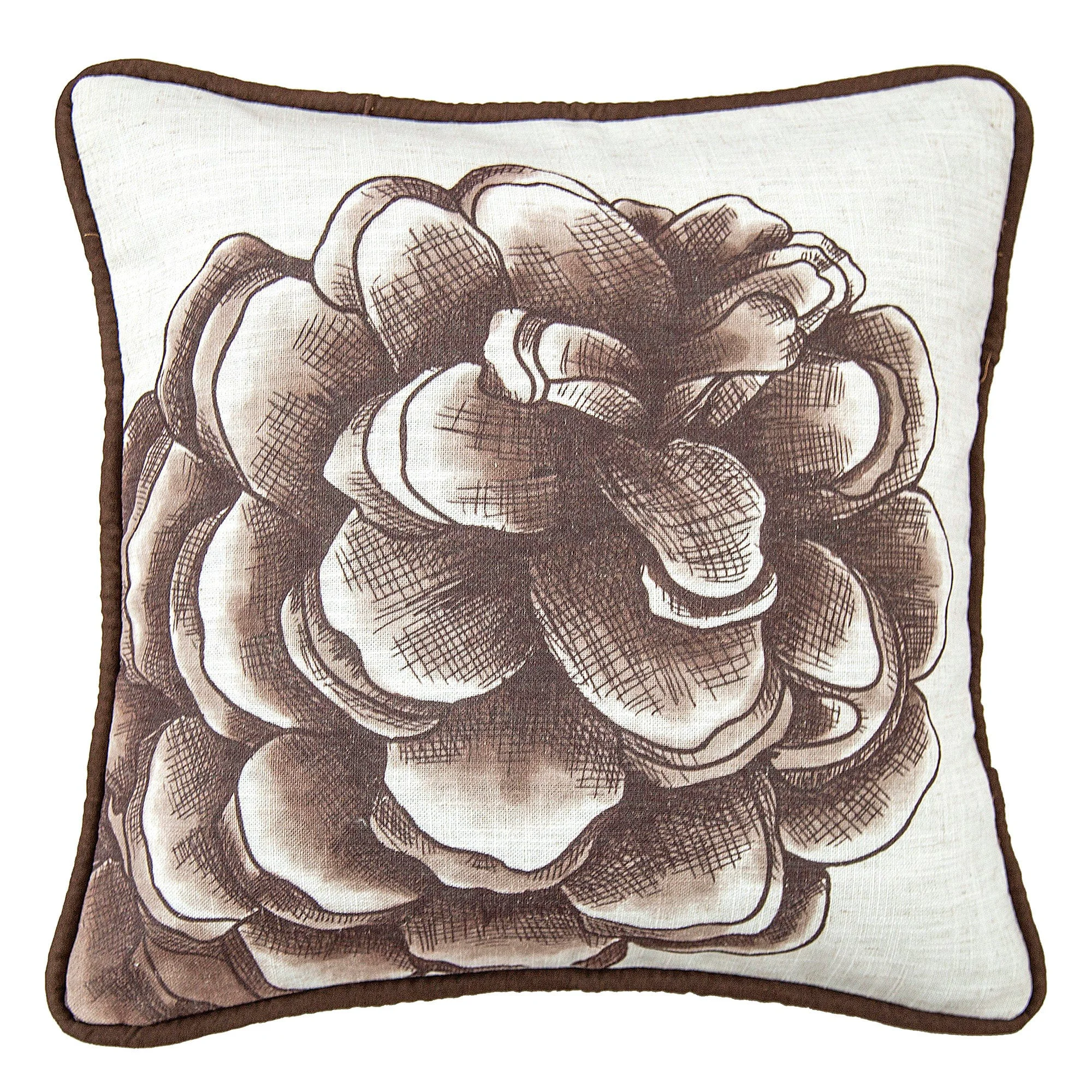 Long-Lasting Pinecone Water Print Pillow Original Design