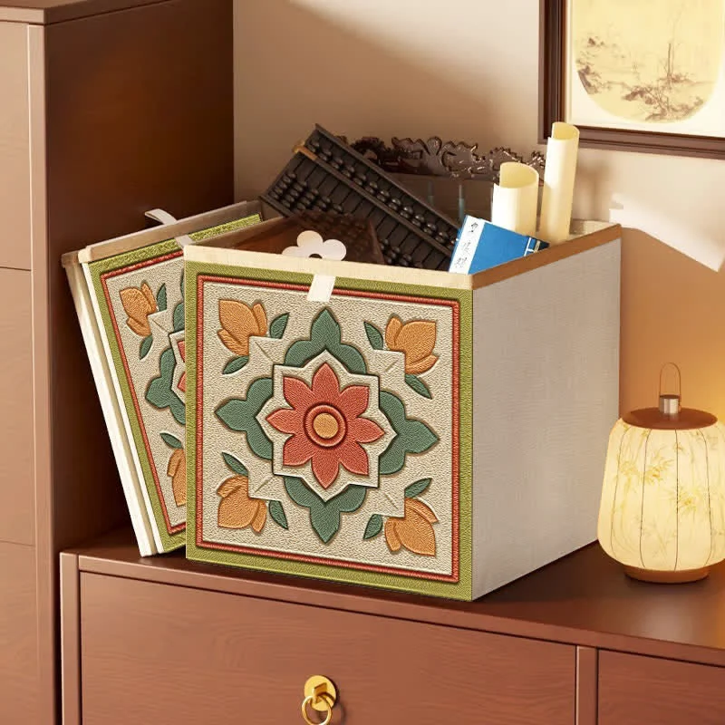 Genuine Ownkoti Vintage Floral Butterfly Foldable Decorative Storage Bag Smooth