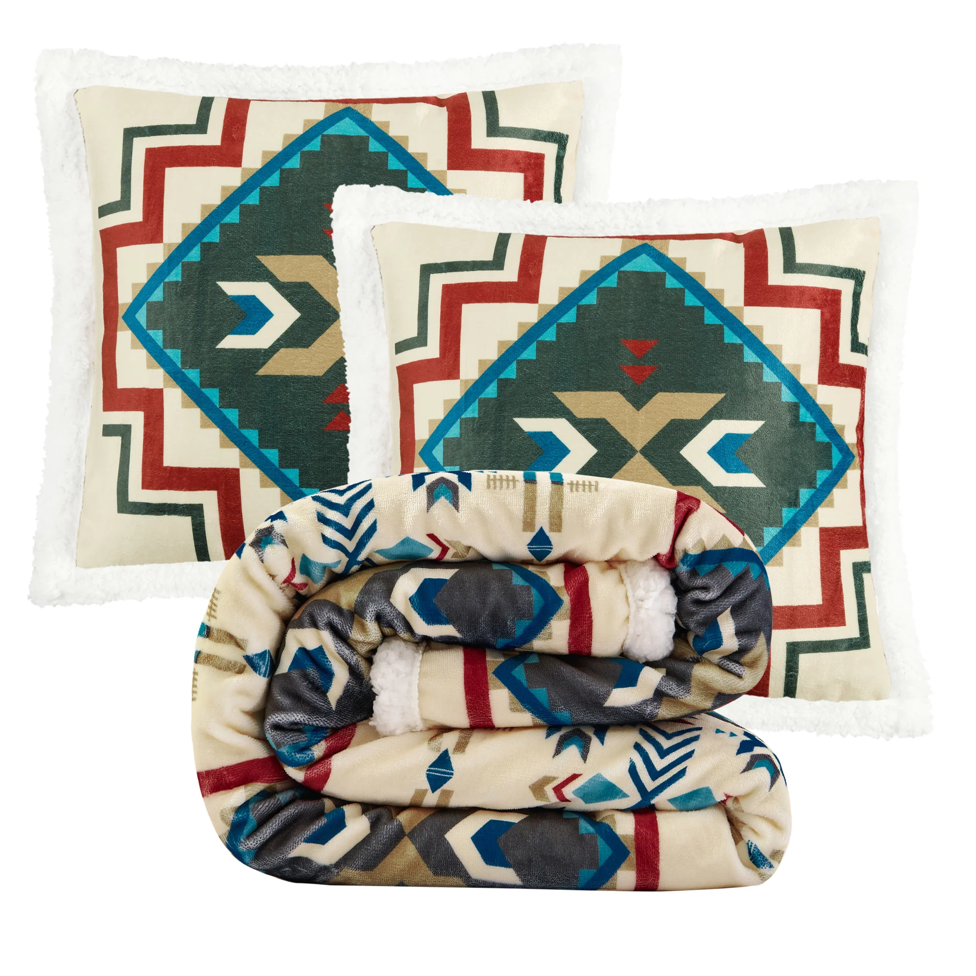 Advanced Spirit Valley Campfire Sherpa Throw Set 3 Pc Reliable