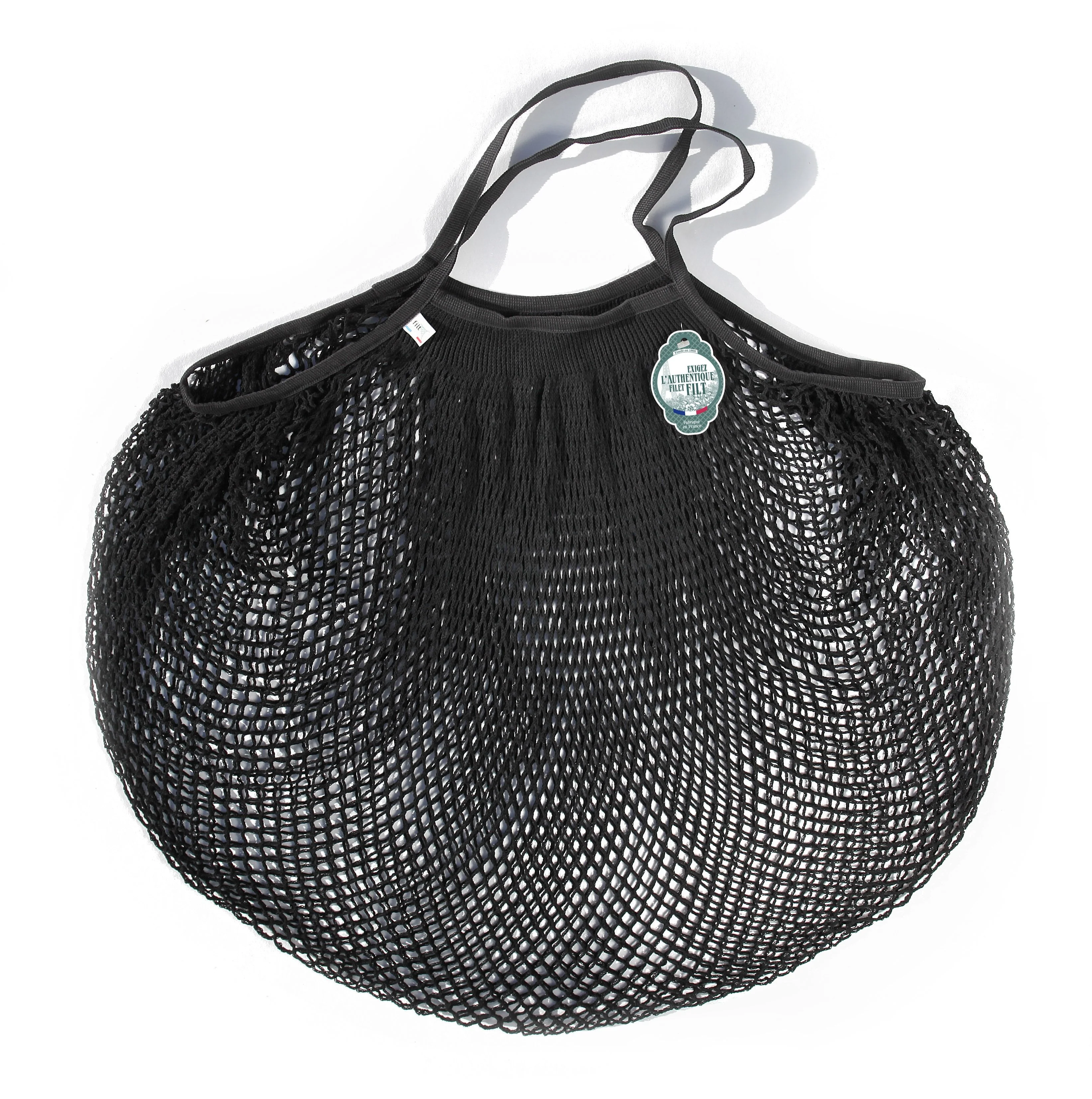 Versatile Filt Black Cotton Shopper Large-230NOIR Genuine