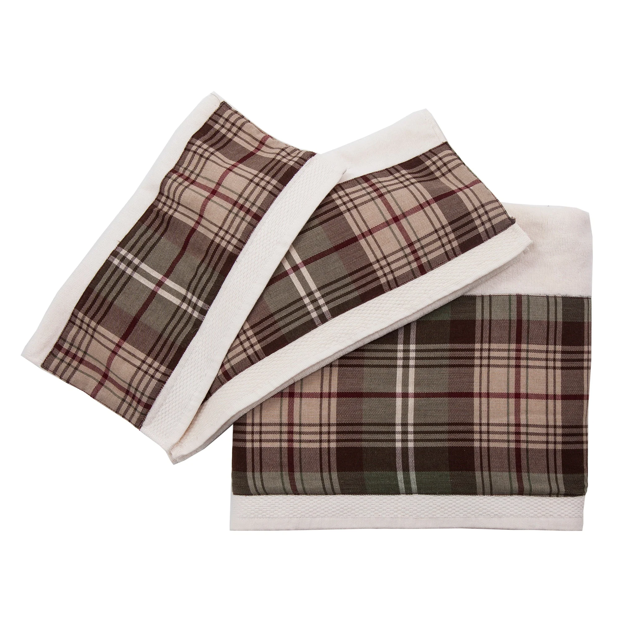 Optimized Huntsman Plaid Towel Set 3 Pc Carefully Designed